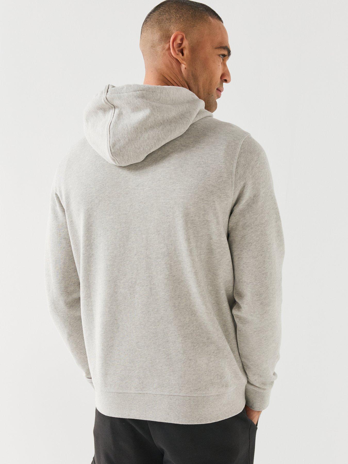 Image 2 of 5 of BOSS Mens Wetalk Tonal Logo Overhead Hoodie - Grey