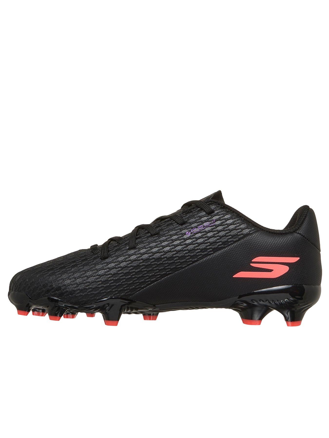 Image 4 of 4 of Skechers Boys SKX_2 Firm Ground Lace-Up Football Boots - Black