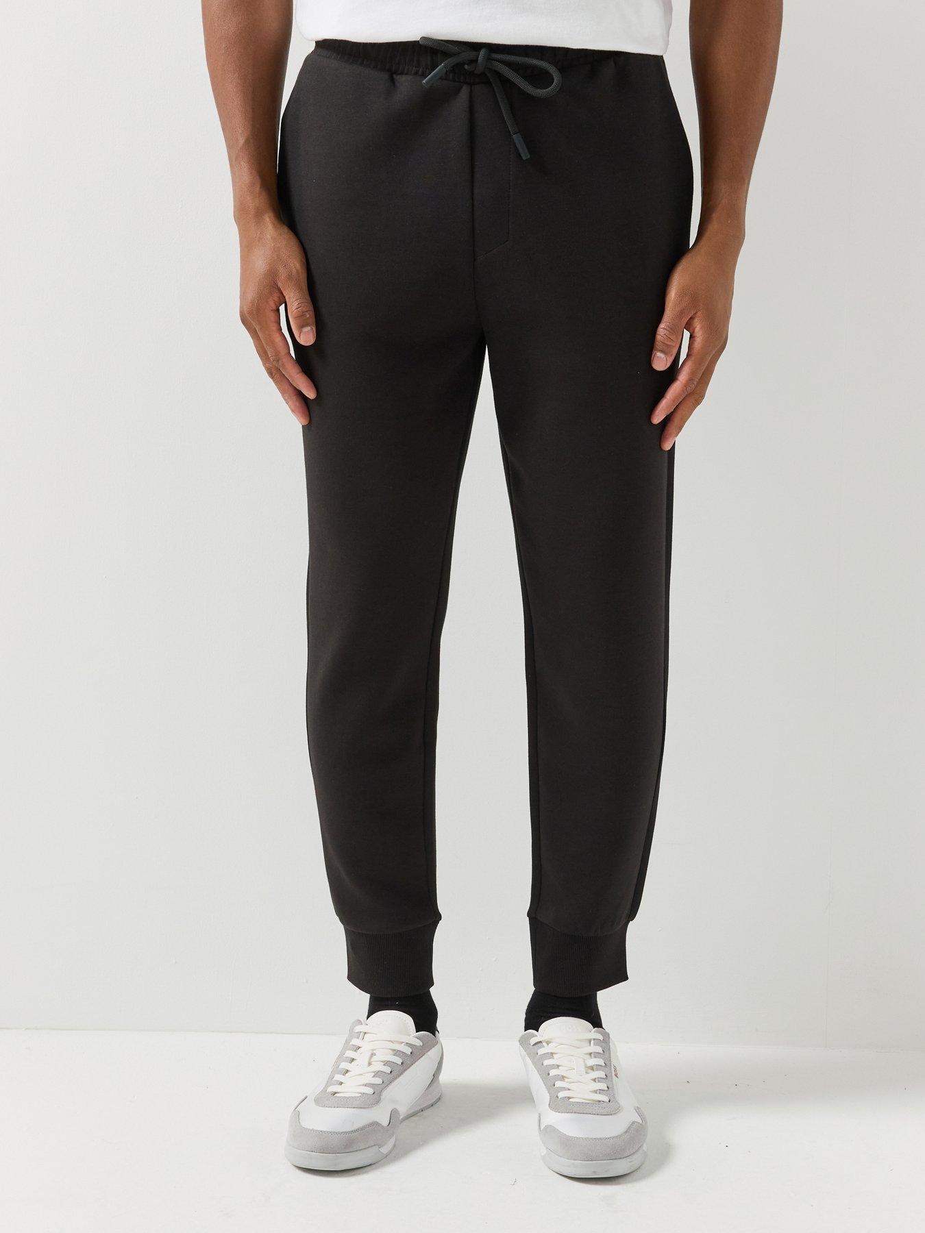 Image 1 of 6 of BOSS Mens Hadiko Relaxed Fit Jogging Bottoms - Black