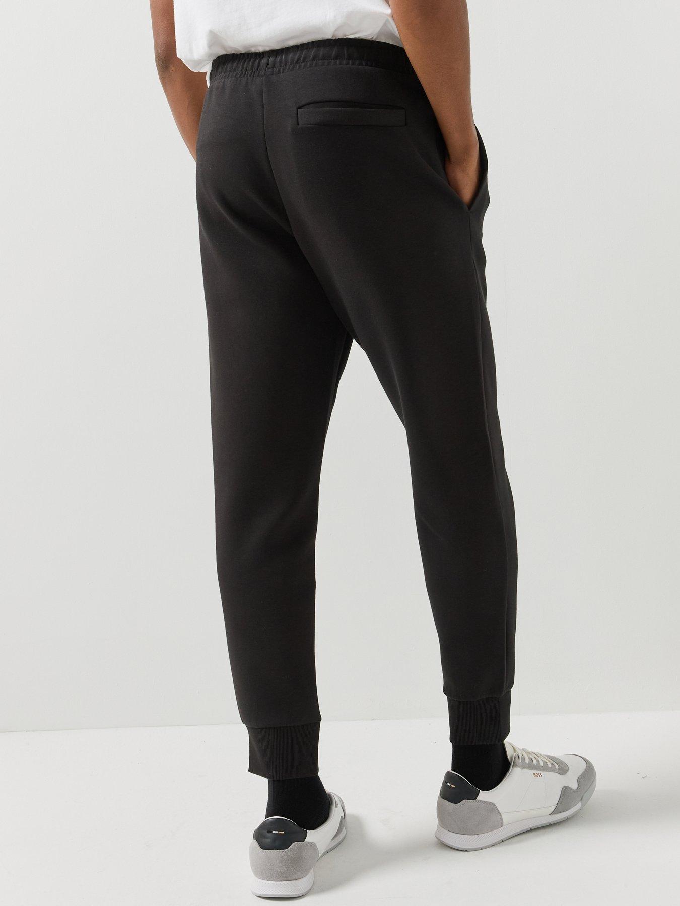 Image 2 of 6 of BOSS Mens Hadiko Relaxed Fit Jogging Bottoms - Black