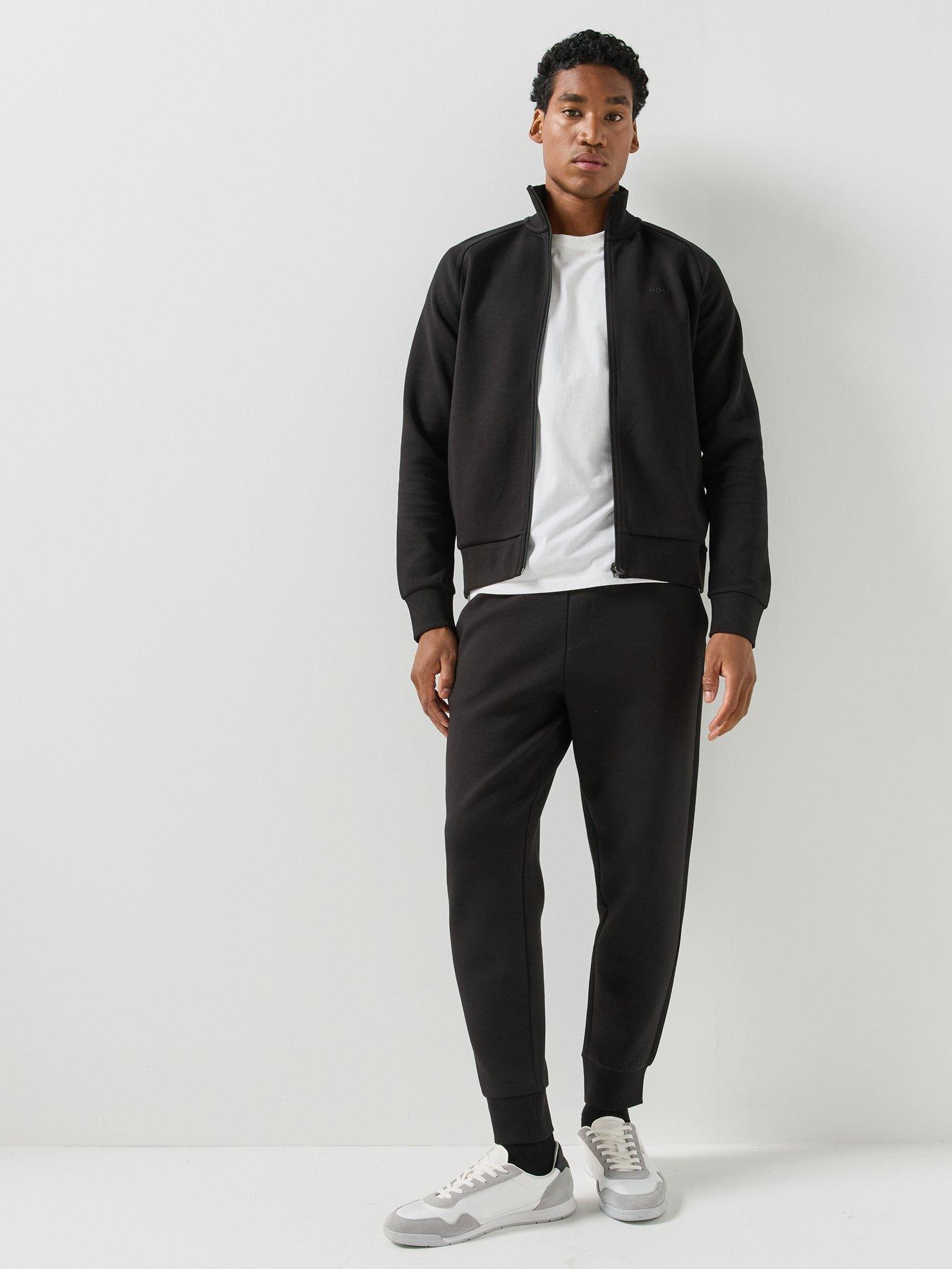Image 5 of 6 of BOSS Mens Hadiko Relaxed Fit Jogging Bottoms - Black