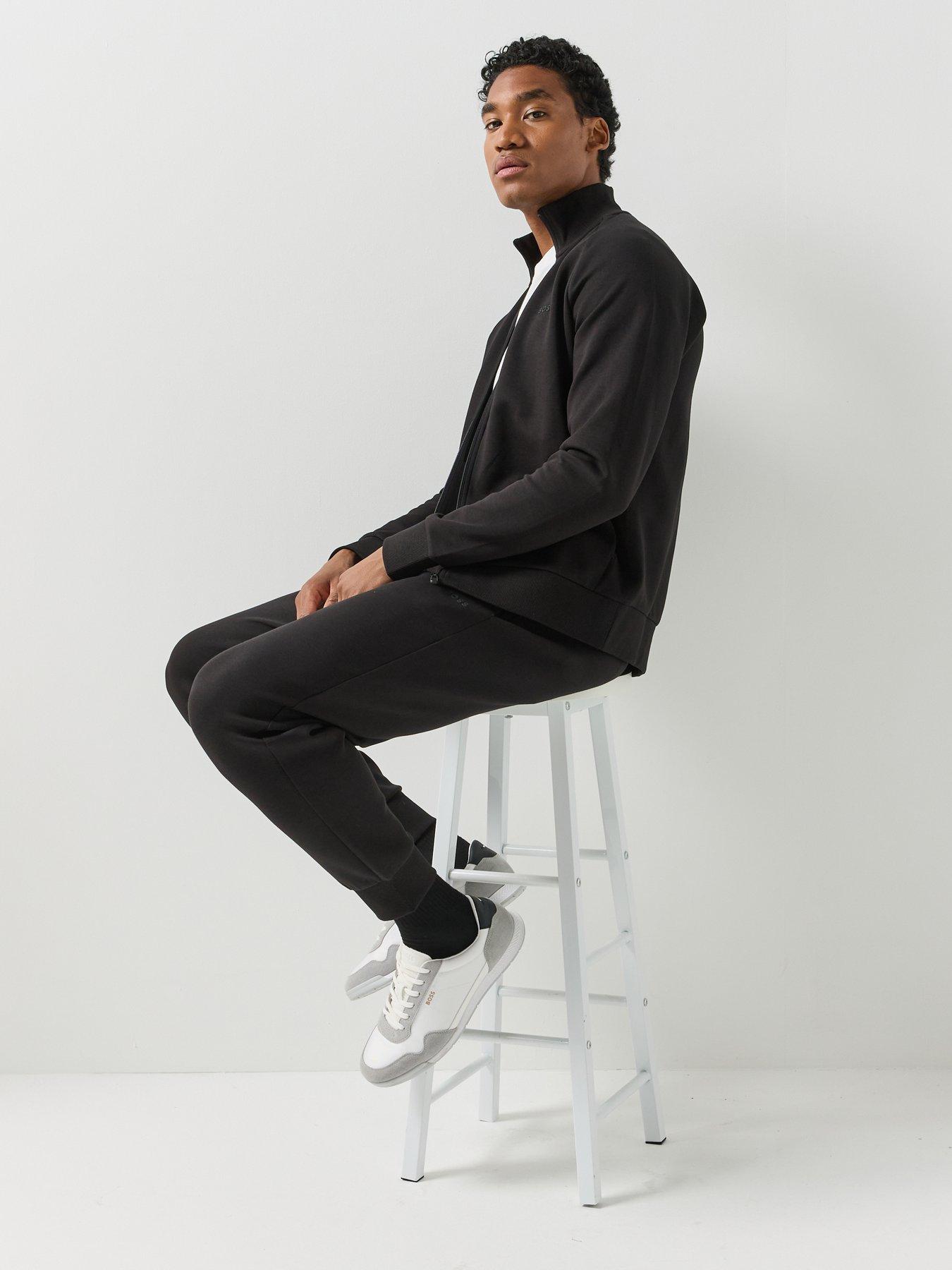 Image 6 of 6 of BOSS Mens Hadiko Relaxed Fit Jogging Bottoms - Black