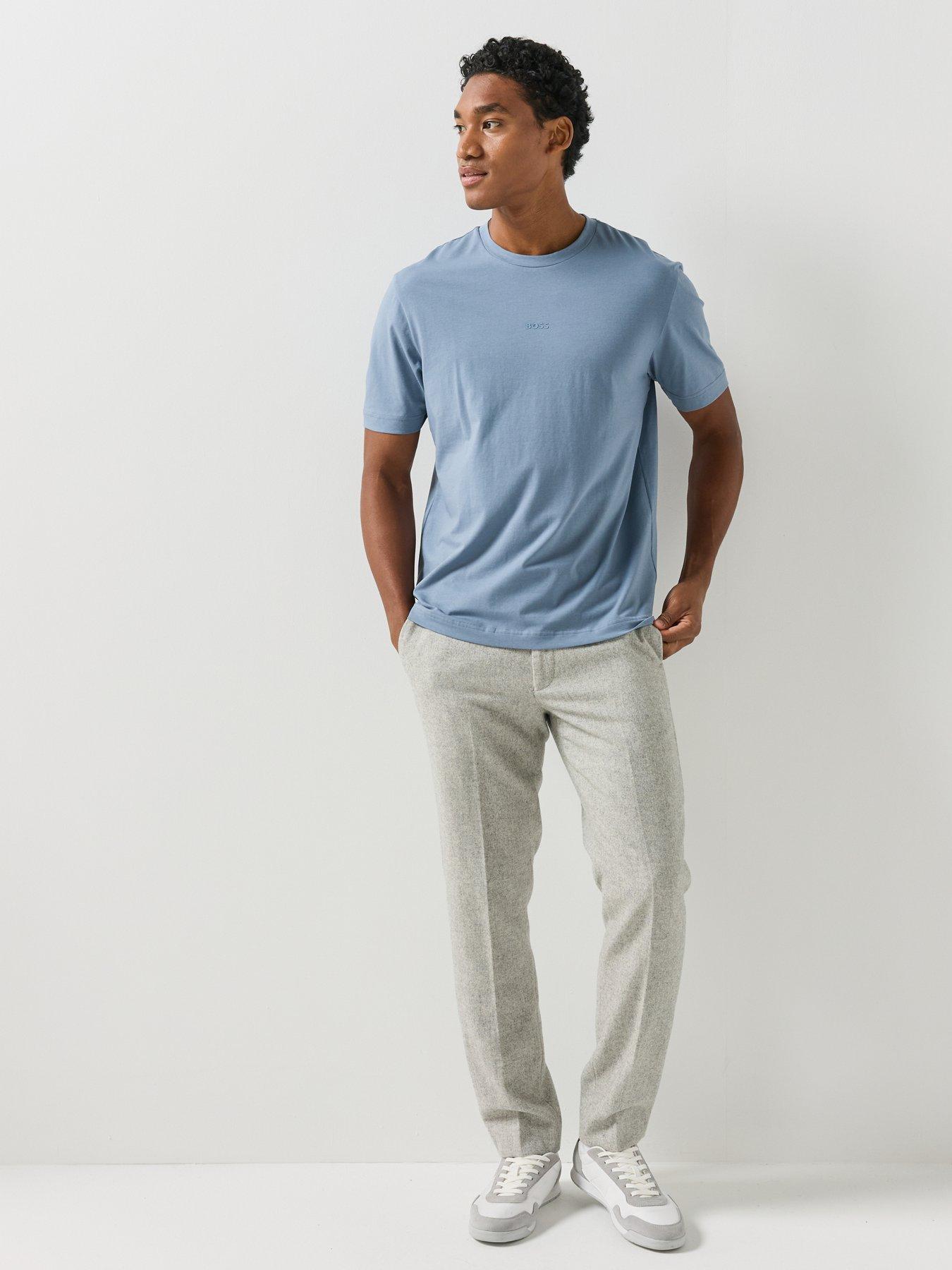 Image 5 of 5 of BOSS Mens Tchup Logo T-Shirt - Blue