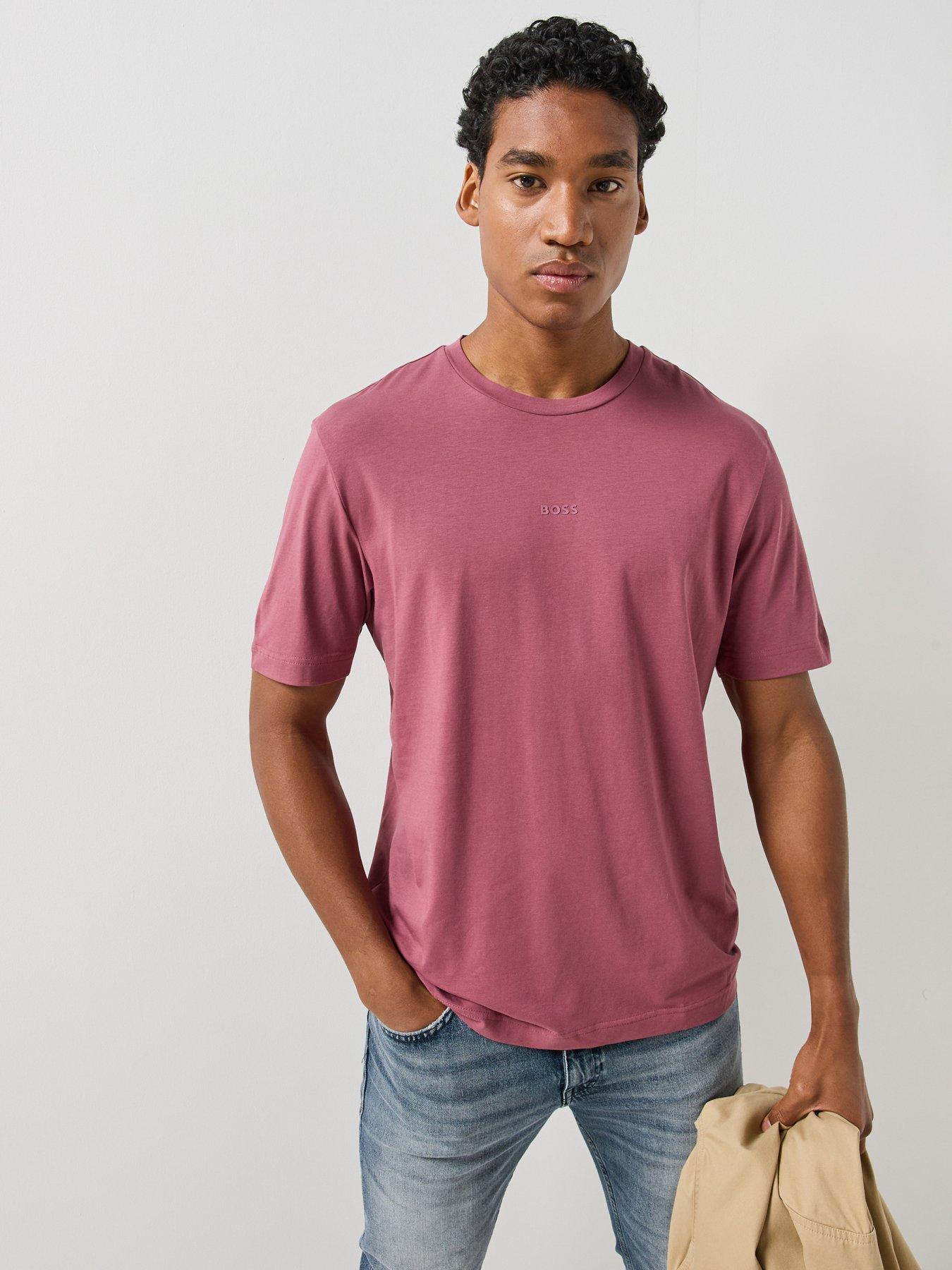 Image 1 of 5 of BOSS Mens Tchup Logo T-Shirt - Red