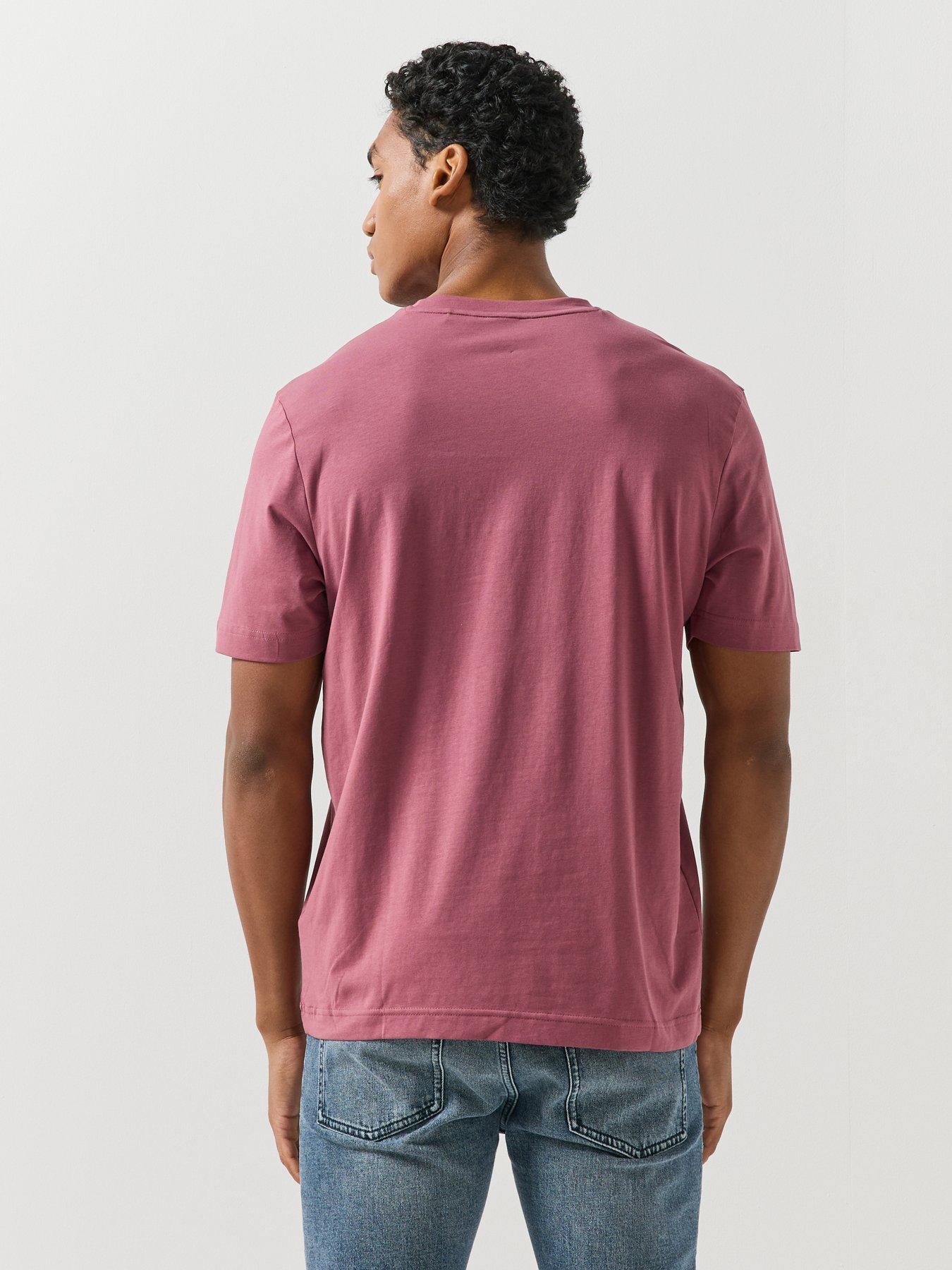 Image 2 of 5 of BOSS Mens Tchup Logo T-Shirt - Red