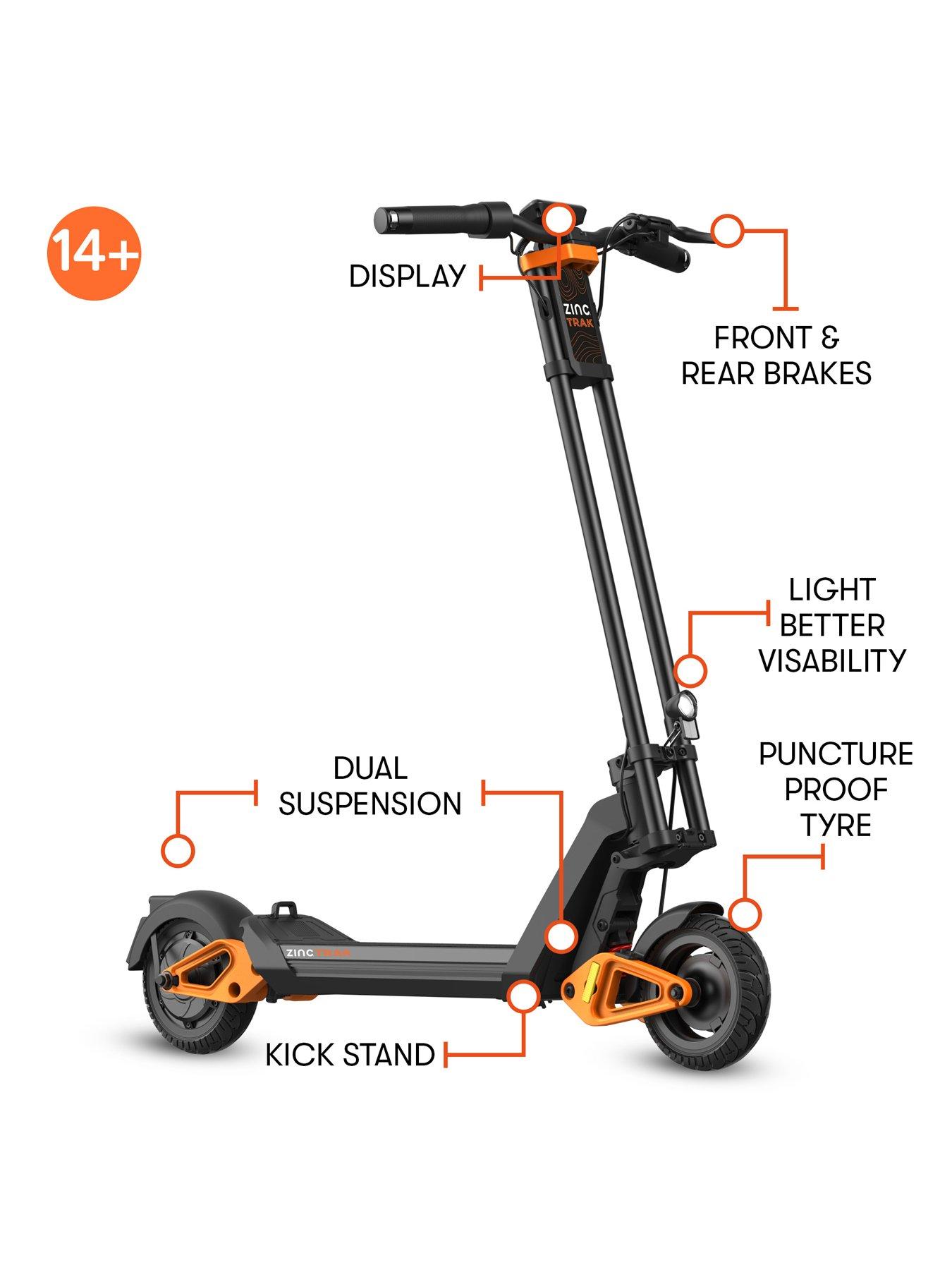 Image 2 of 7 of Zinc Quick-Fold Electric Off-Road Scooter