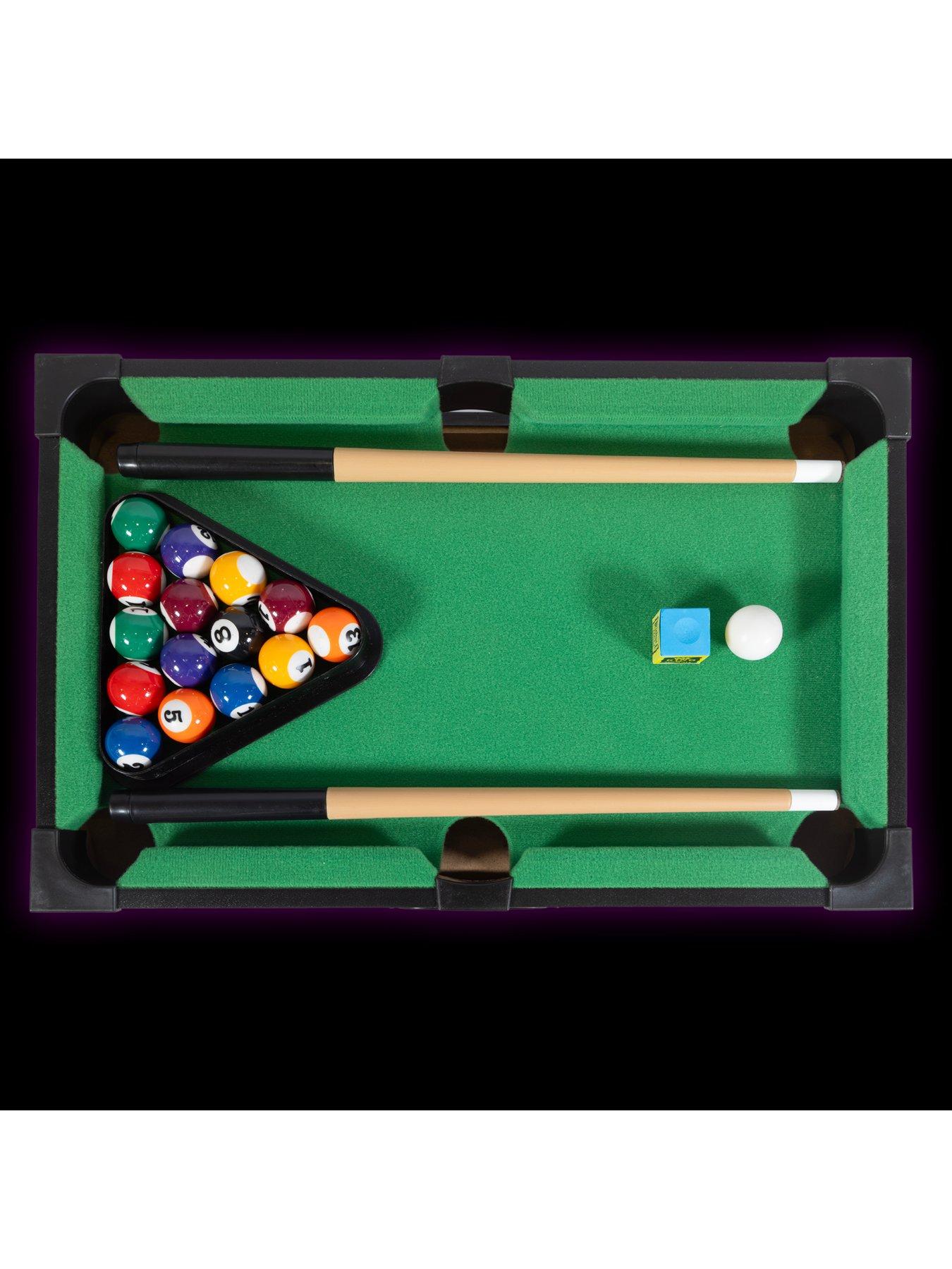 Image 3 of 7 of Hy-Pro Mini 40 Cm Pool Table Set Game - Tabletop Pool Table