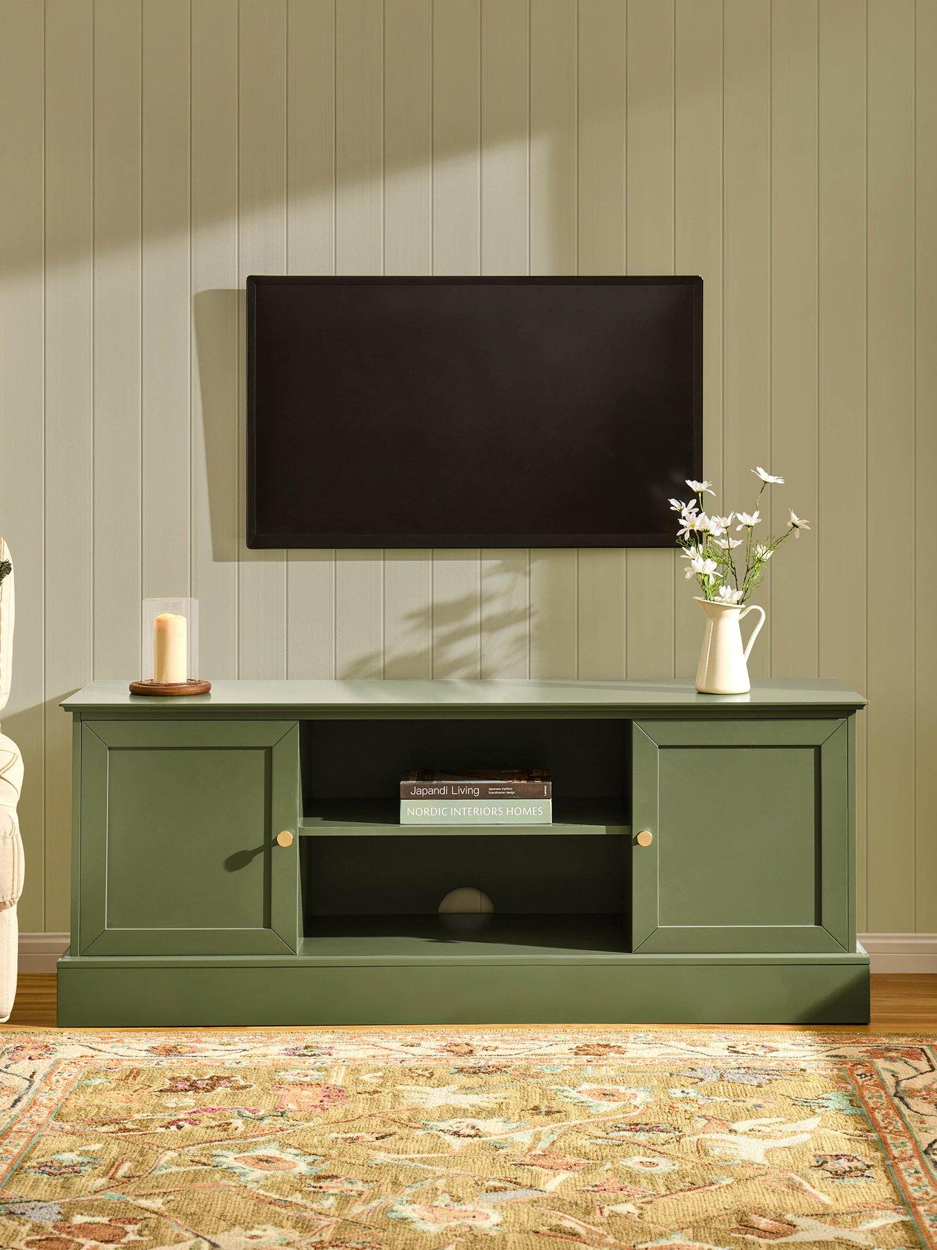 Image 1 of 6 of Dusk Ruby Tv Unit For Tvs Up To 60"- Olive