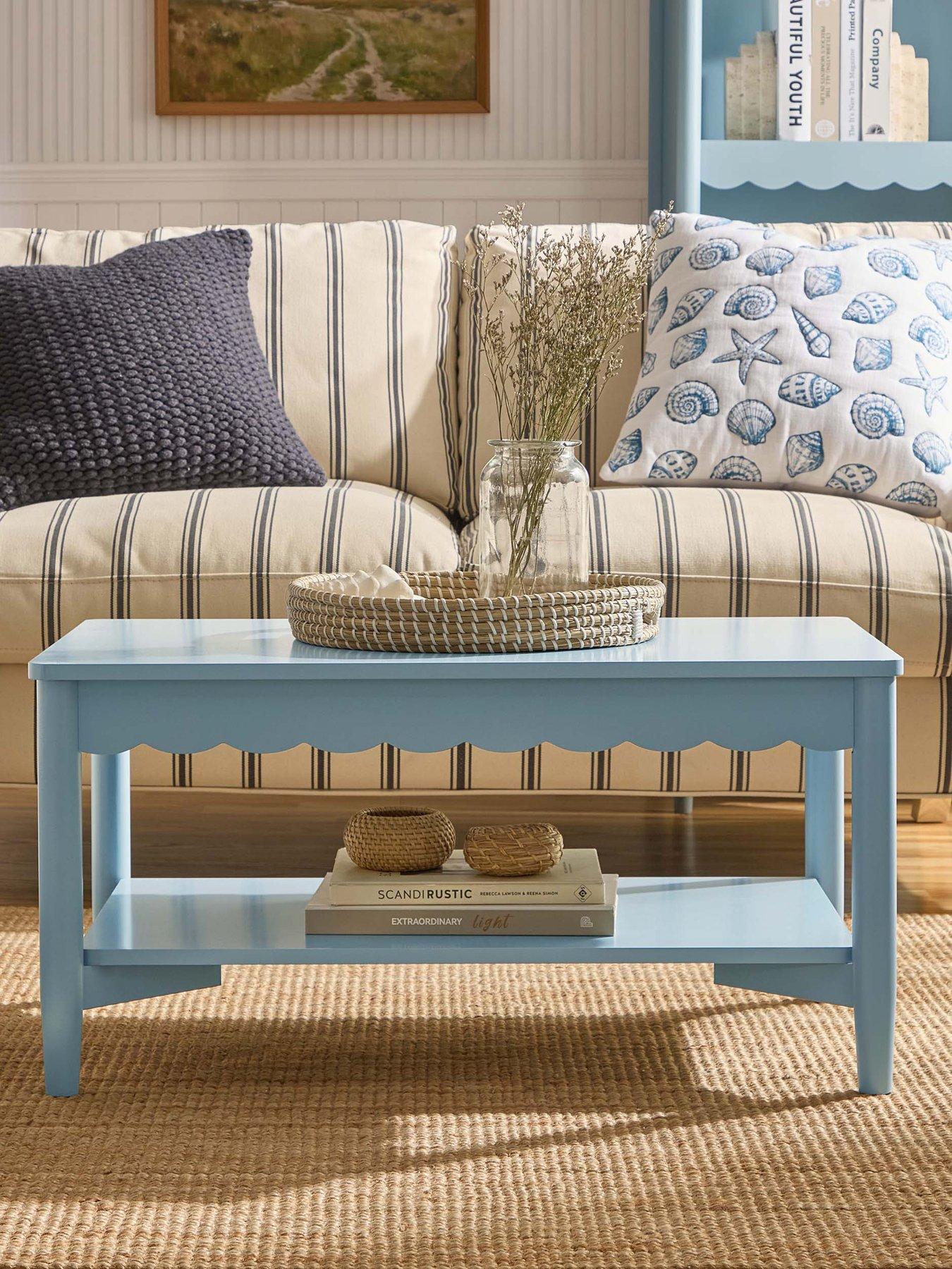 Image 1 of 6 of Dusk Betty Coffee Table - Sky Blue