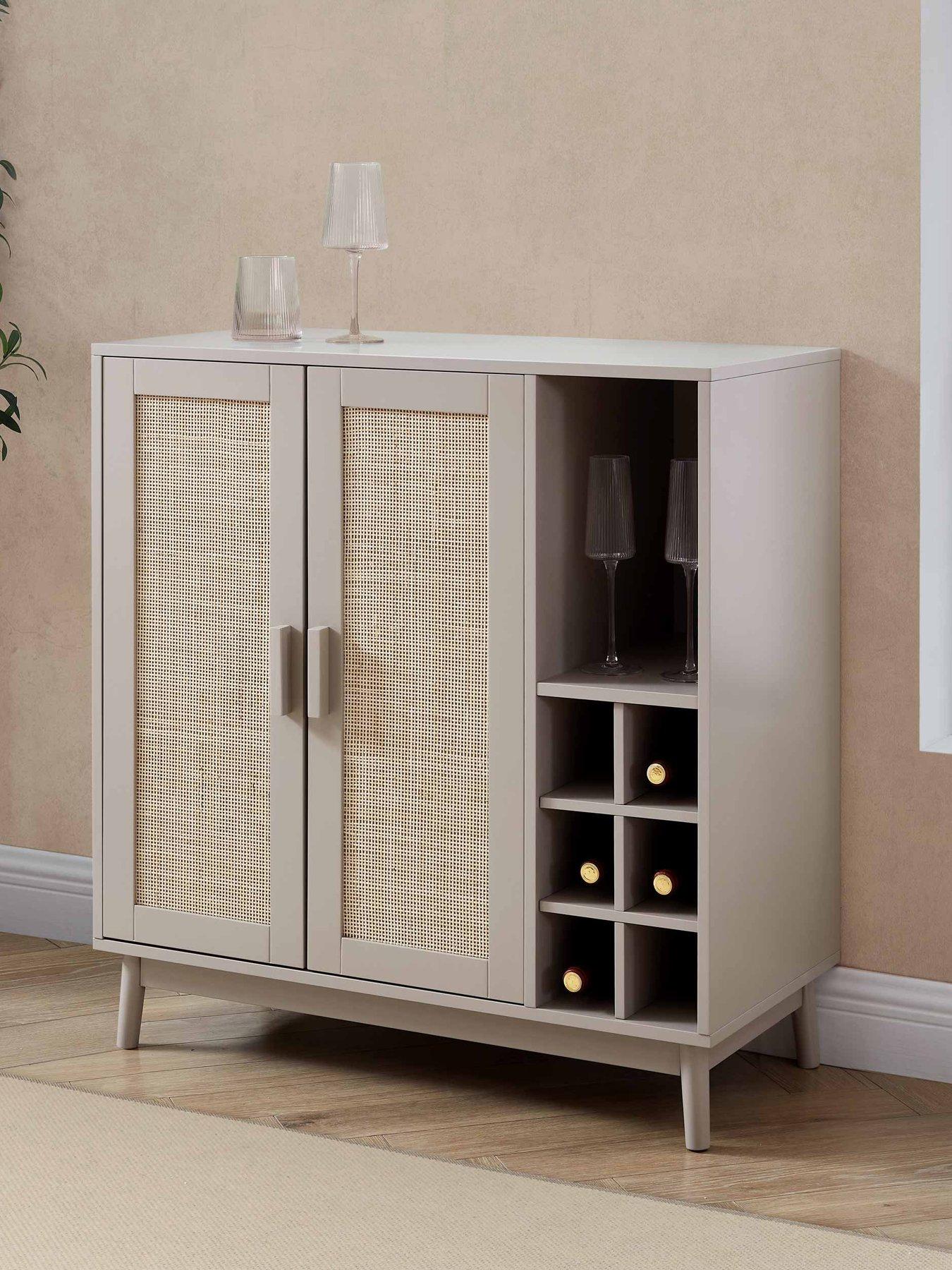 Image 1 of 6 of Dusk Isla Drinks Cabinet - Taupe