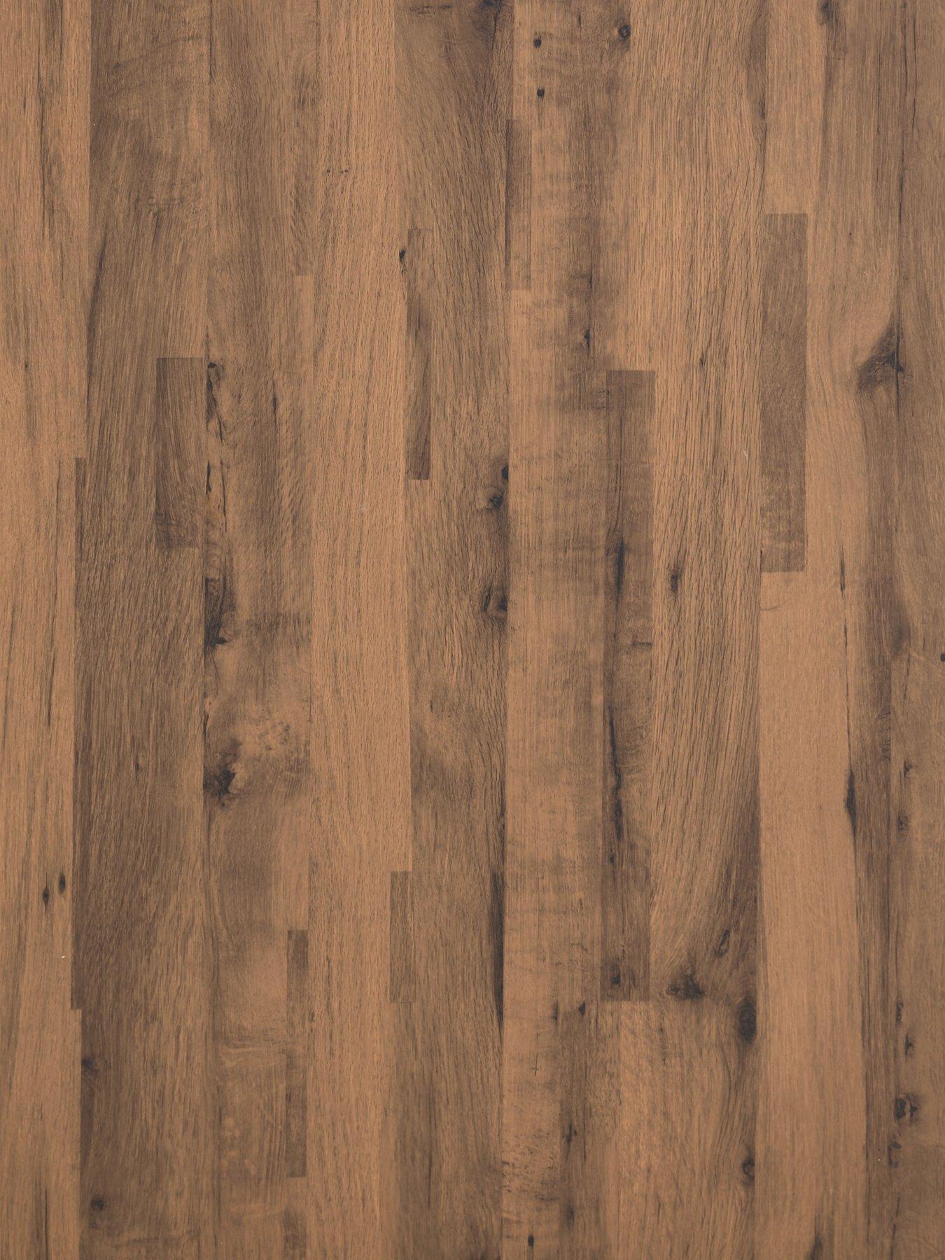 Image 7 of 7 of The Very Collection Harlem Mid Oak Round Dining Table With 4 Marlow Moss Green Chairs - FSC&reg; Certified