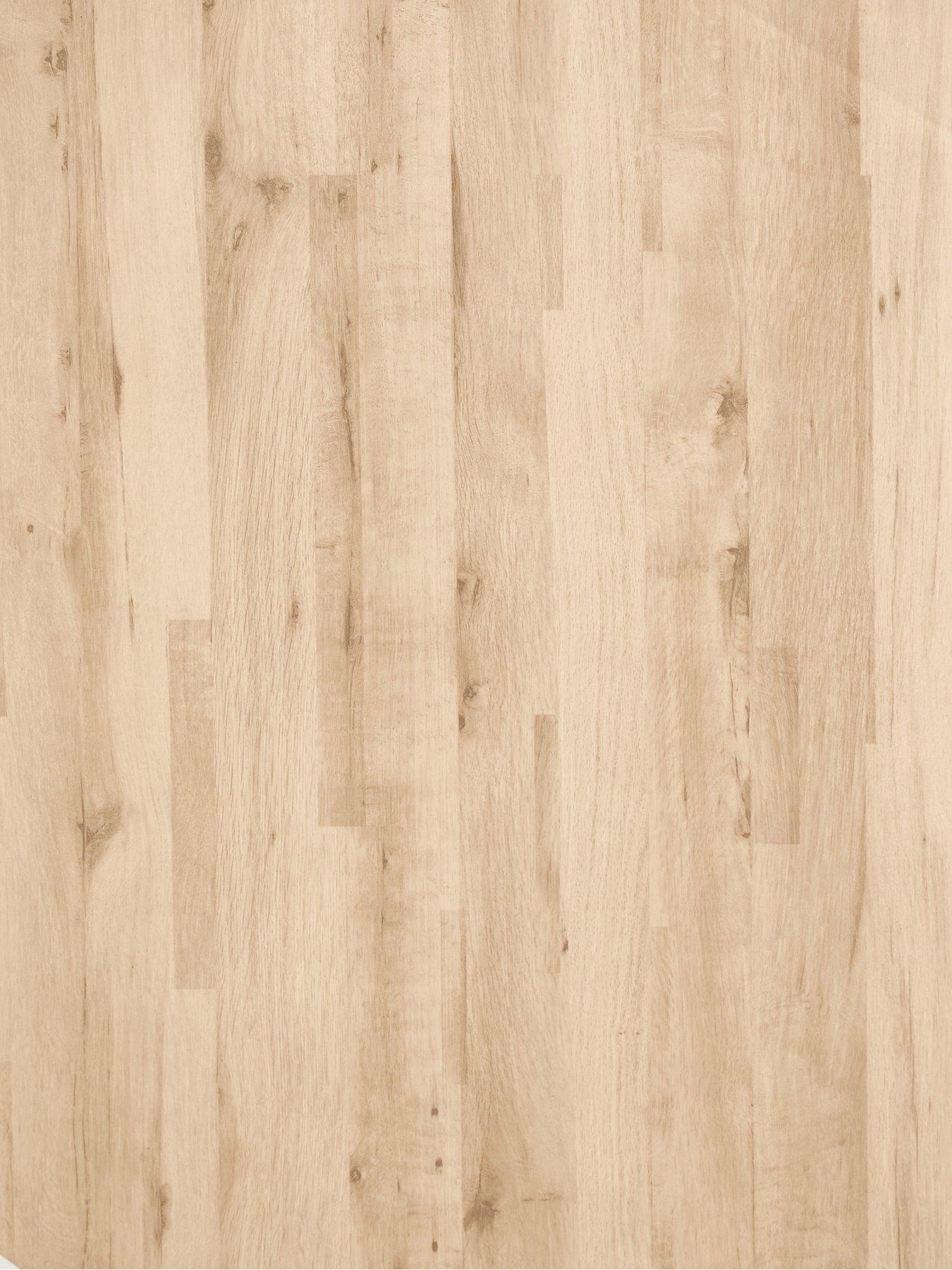 Image 7 of 7 of The Very Collection Harlem Light Oak Round Dining Table With 4 Marlow Moss Green Chairs - FSC&reg; Certified