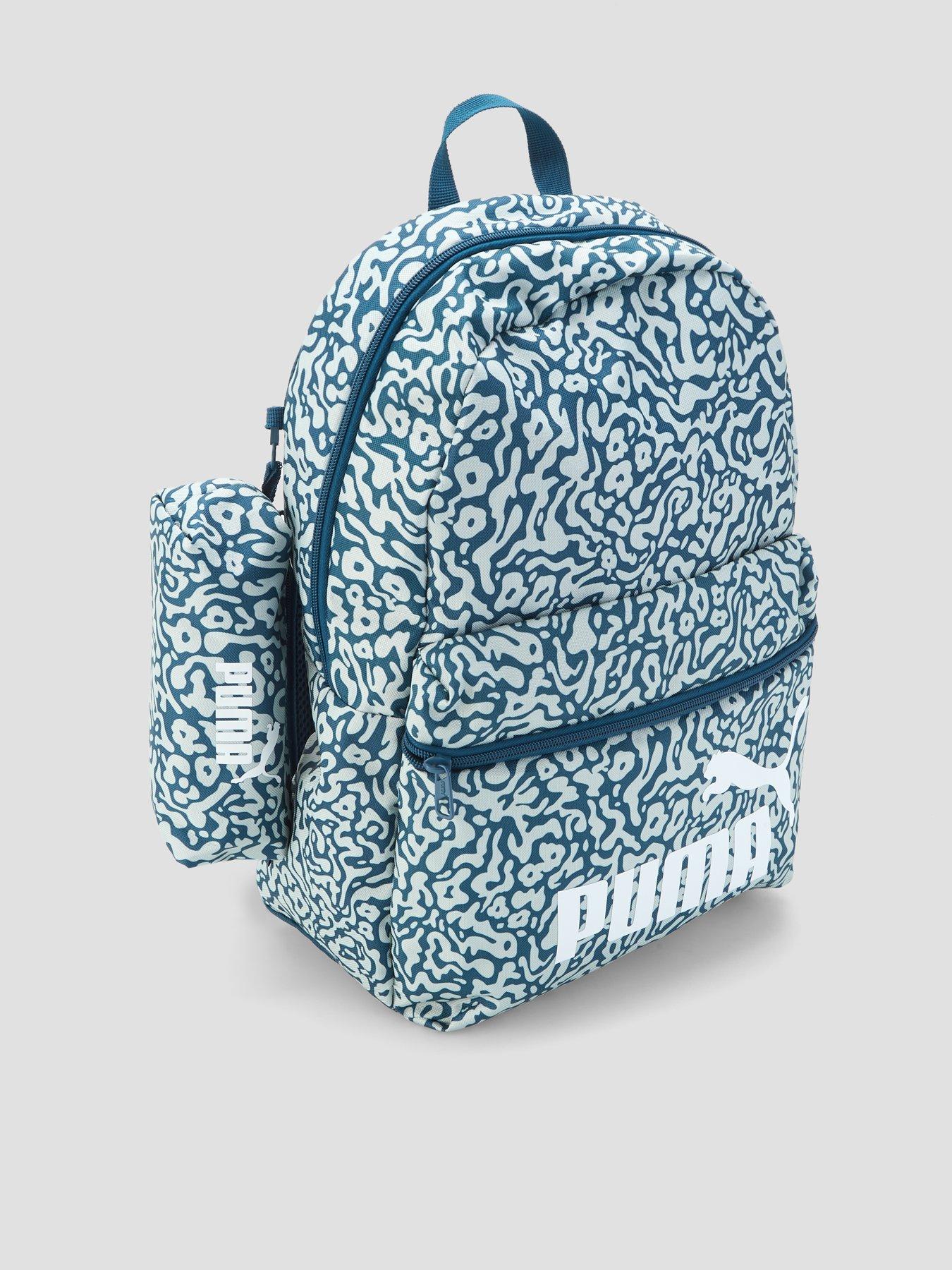Image 2 of 5 of Puma Mens 20L All-Over Print Backpack Set - Green