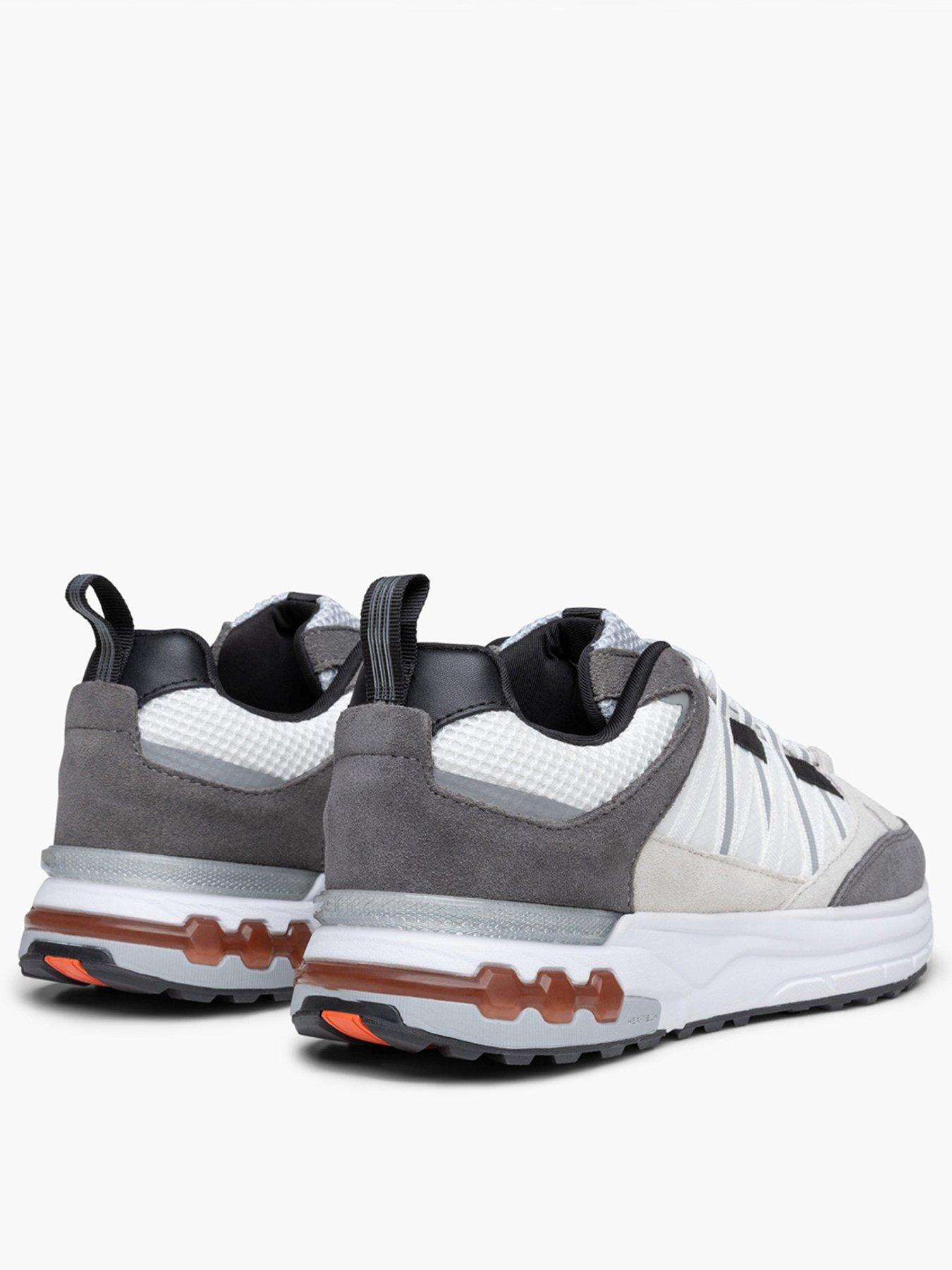 Image 3 of 4 of CRUYFF Mens Chunky Sole Mixed-Material Lace-Up Trainers - White