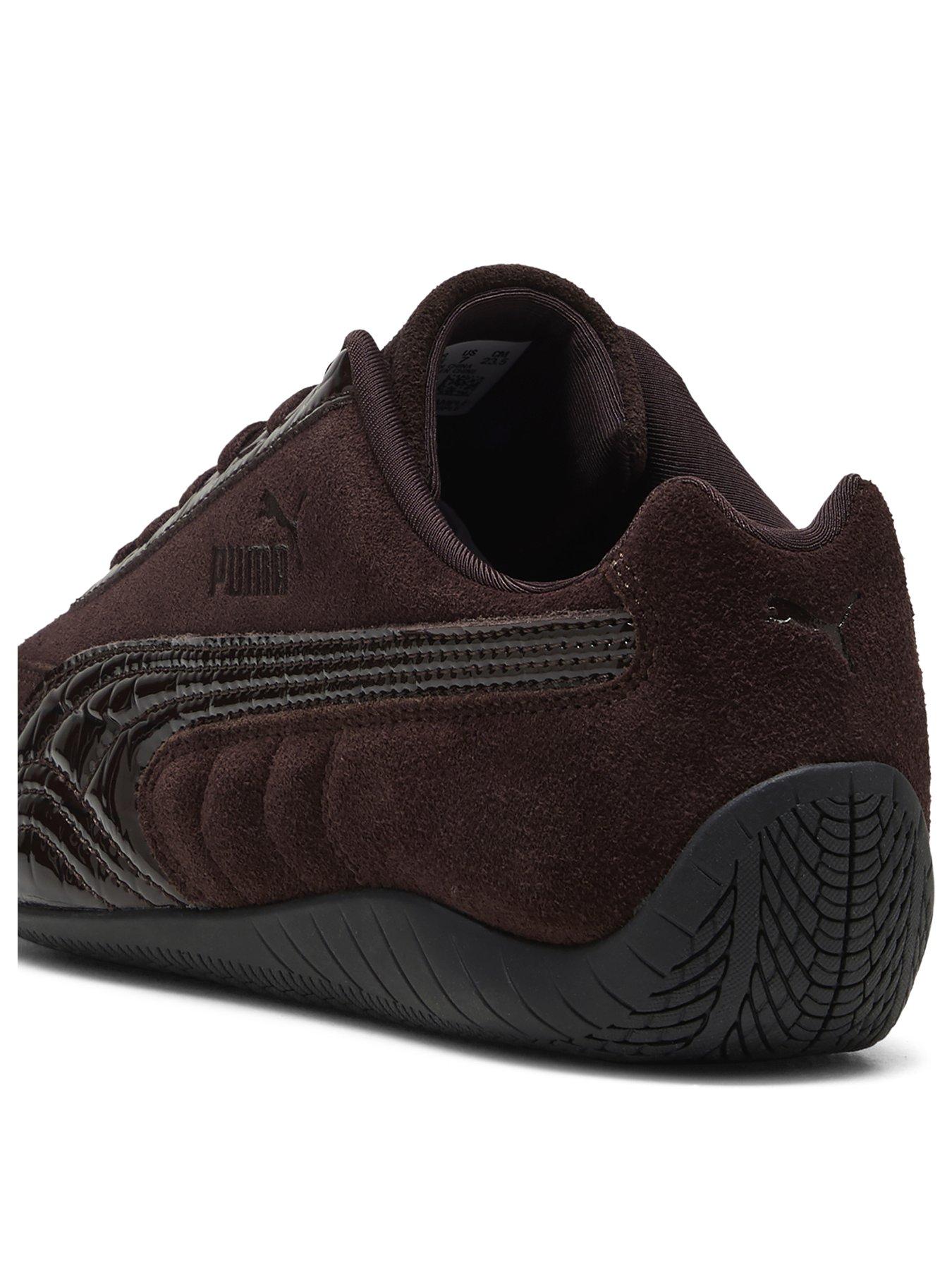 Image 3 of 6 of Puma Women's Speedcat Premium Croc Leather Low-Profile Trainers - Brown