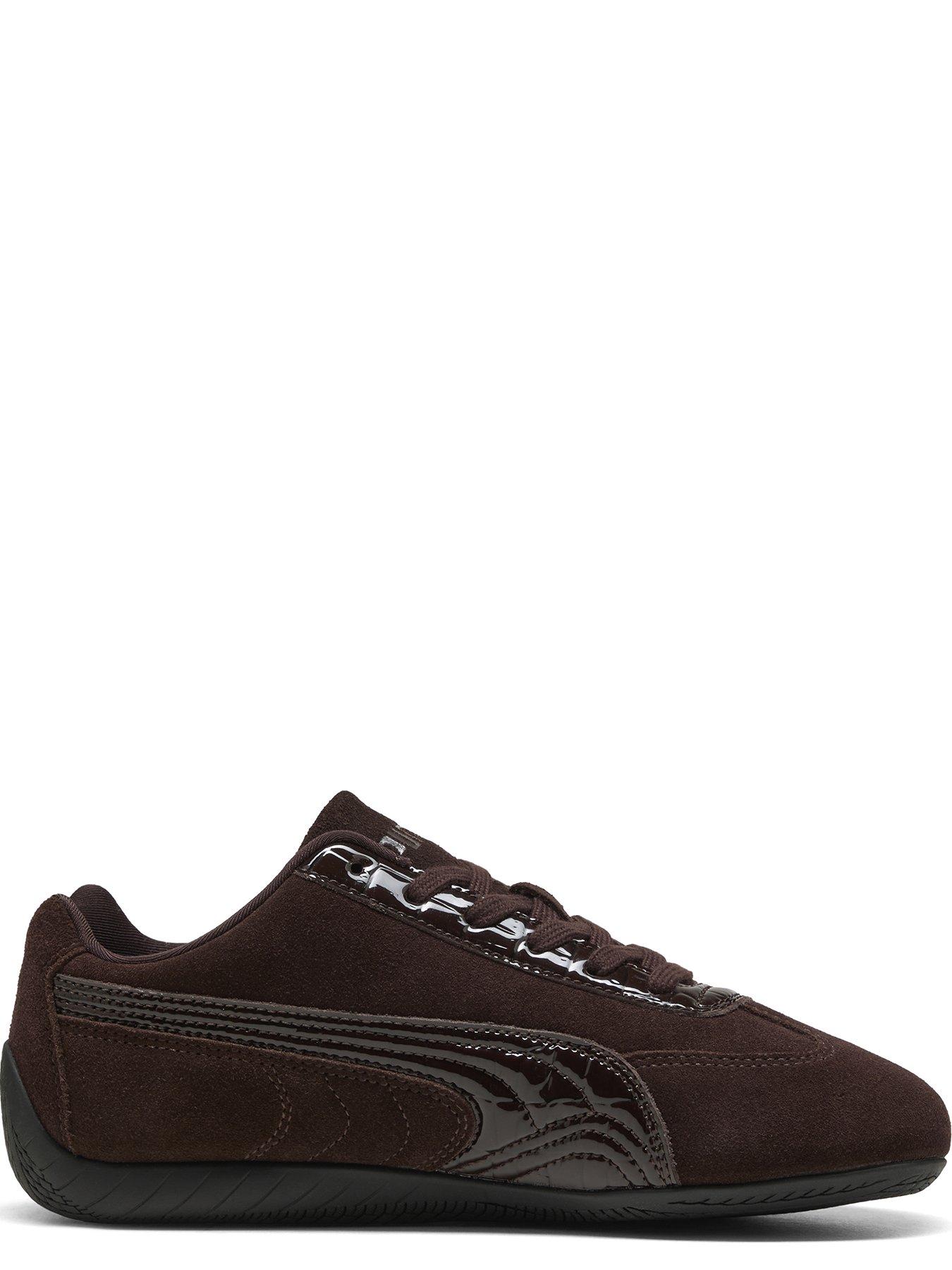 Image 5 of 6 of Puma Women's Speedcat Premium Croc Leather Low-Profile Trainers - Brown