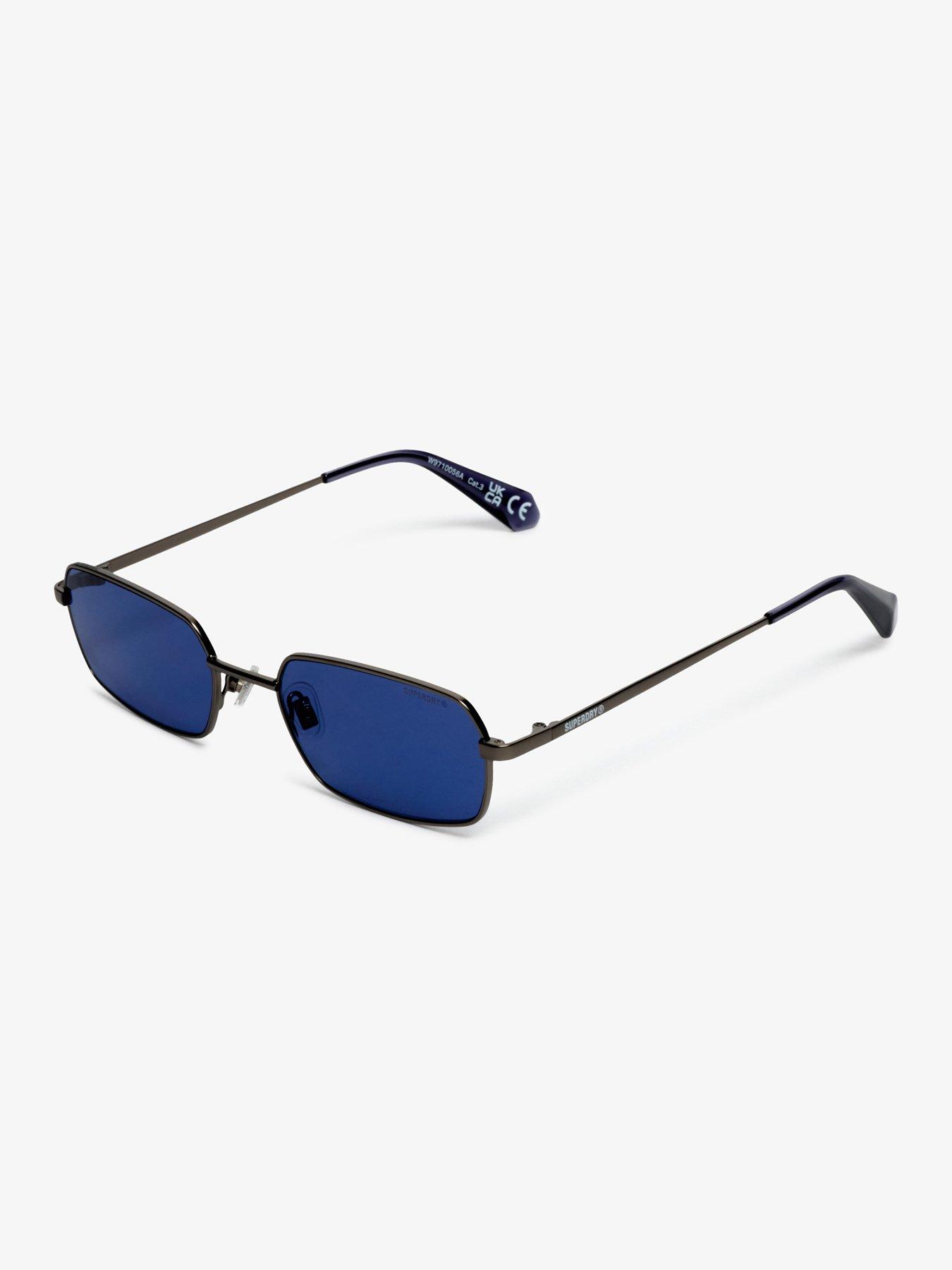Image 2 of 6 of Superdry Metal Rectangle Sunglasses - Blue