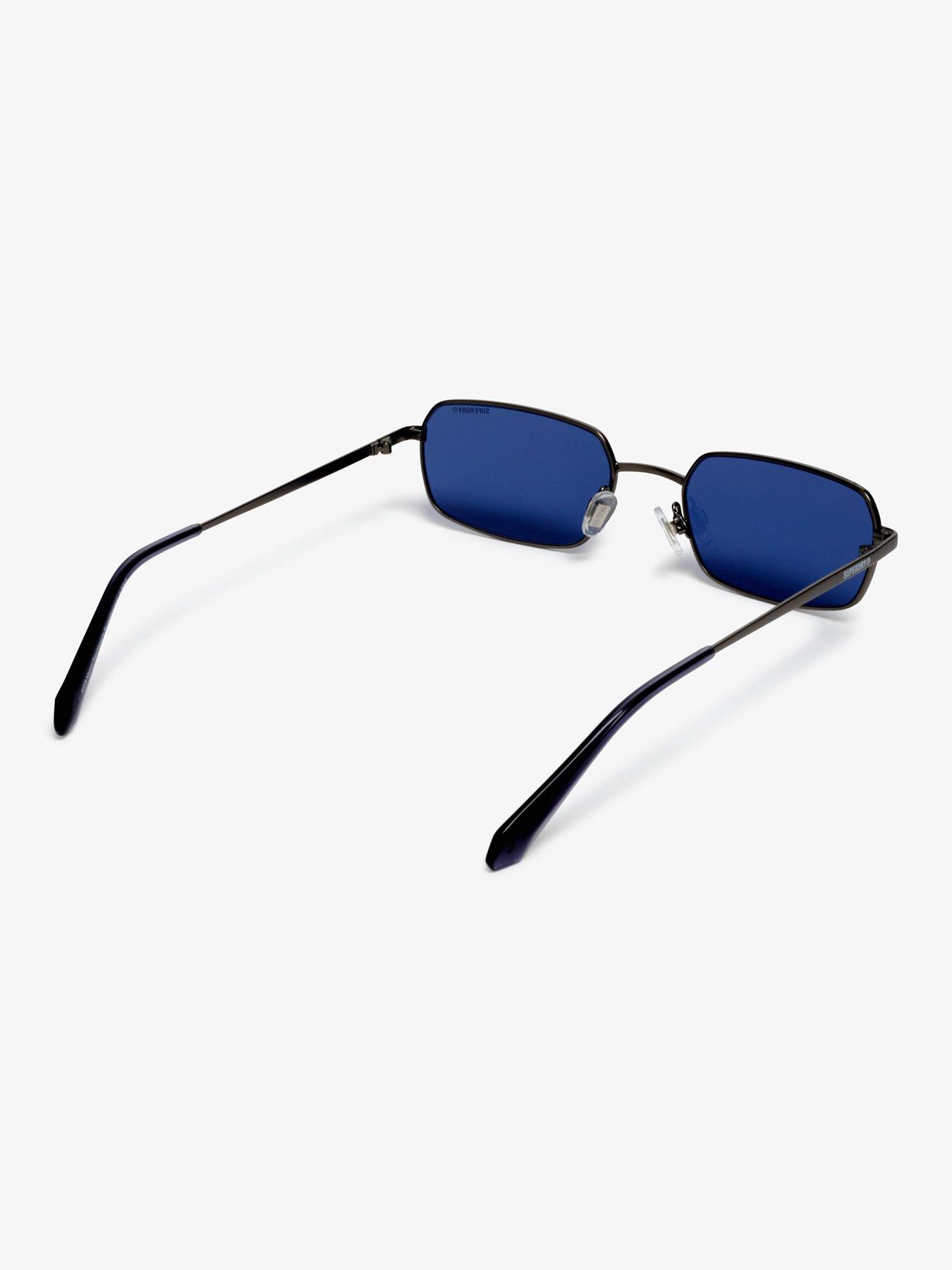 Image 3 of 6 of Superdry Metal Rectangle Sunglasses - Blue