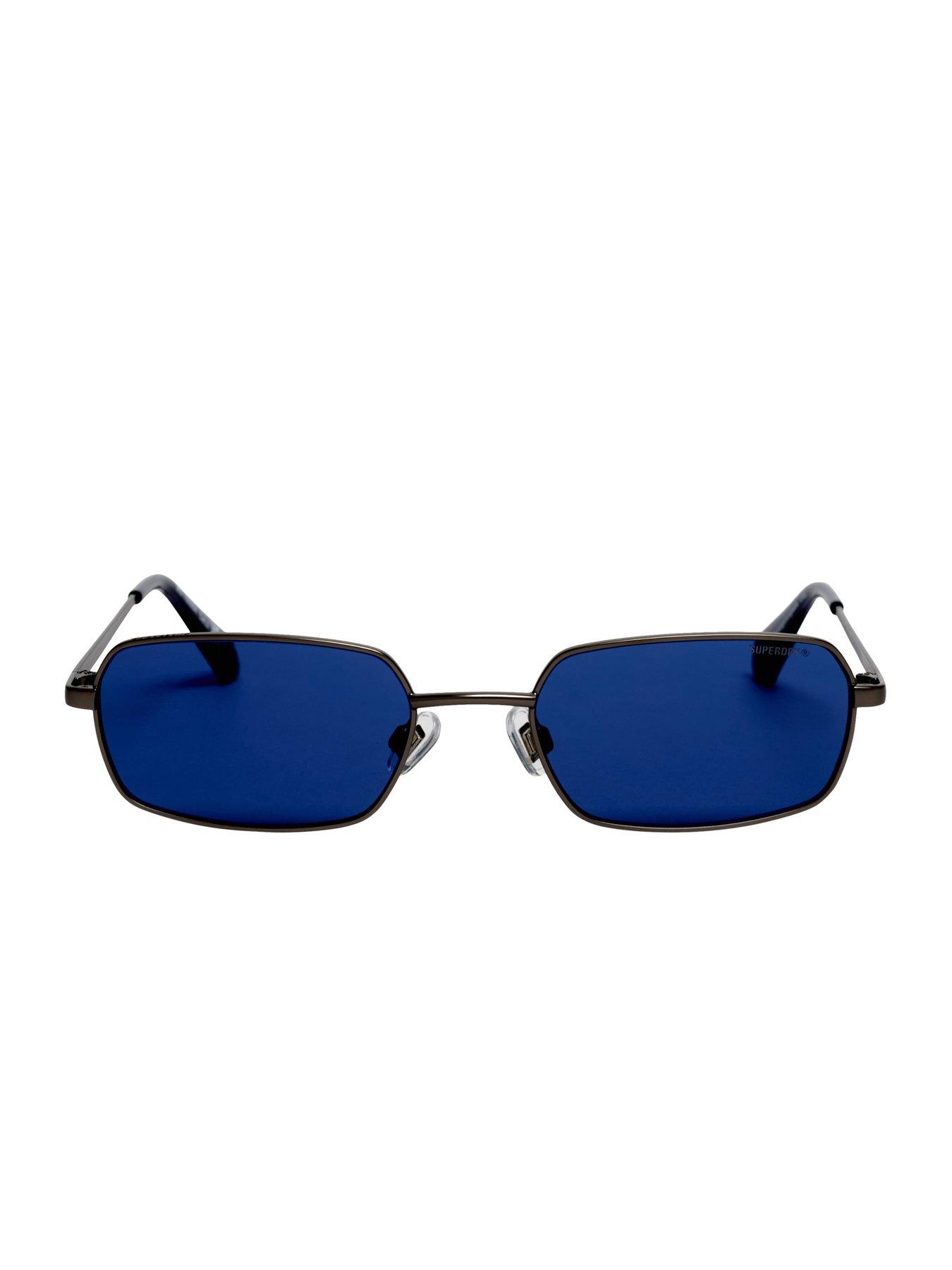 Image 6 of 6 of Superdry Metal Rectangle Sunglasses - Blue