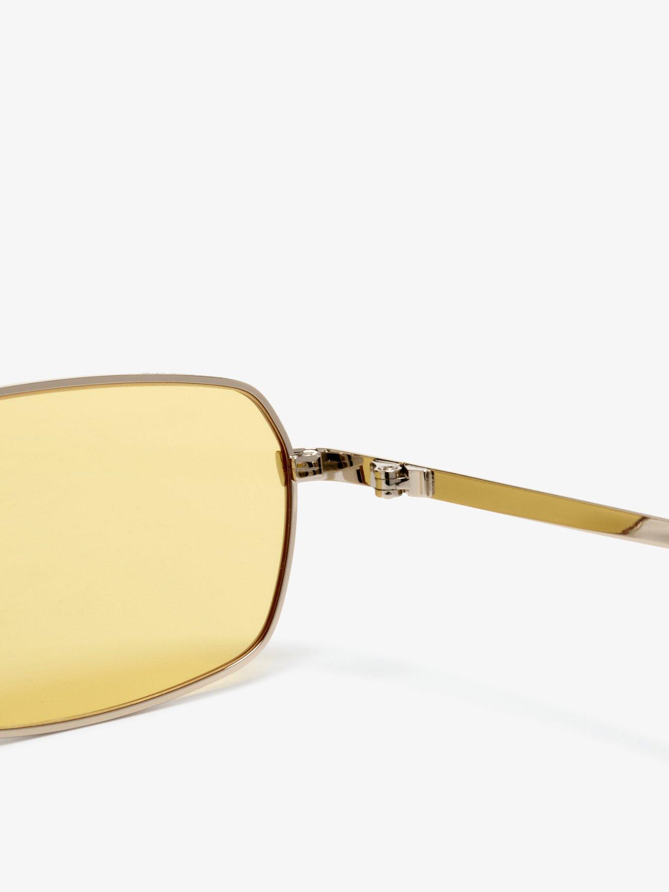 Image 5 of 6 of Superdry Metal Rectangle Sunglasses - Gold