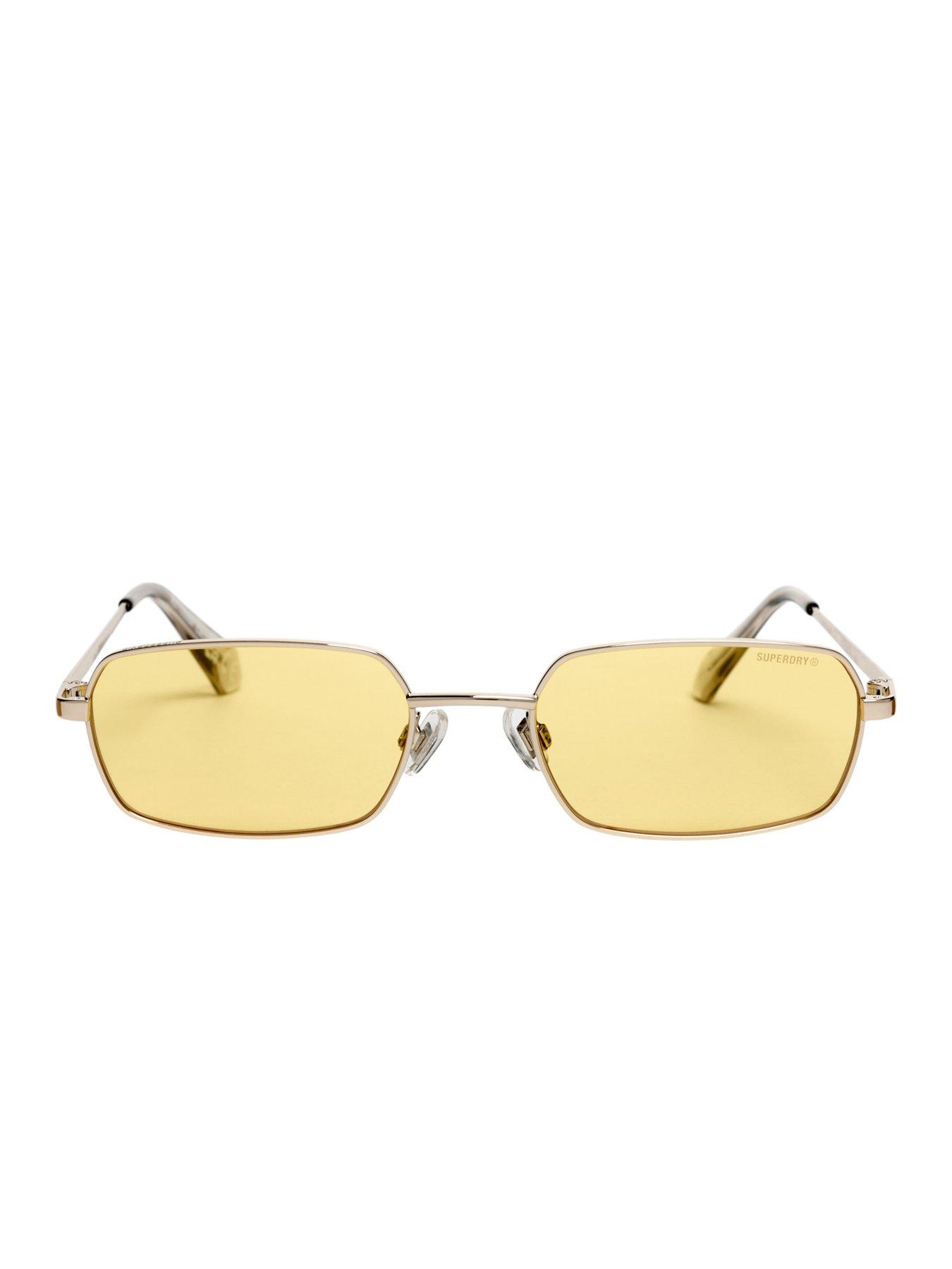 Image 6 of 6 of Superdry Metal Rectangle Sunglasses - Gold