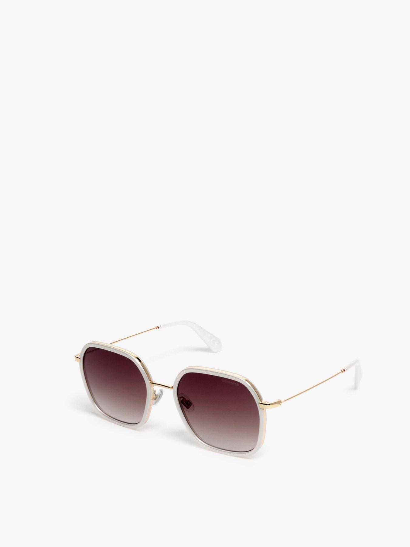Image 2 of 5 of Superdry Framed Metal Square Sunglasses - White
