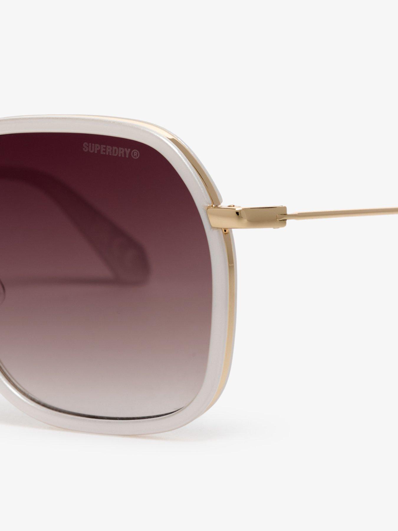 Image 4 of 5 of Superdry Framed Metal Square Sunglasses - White