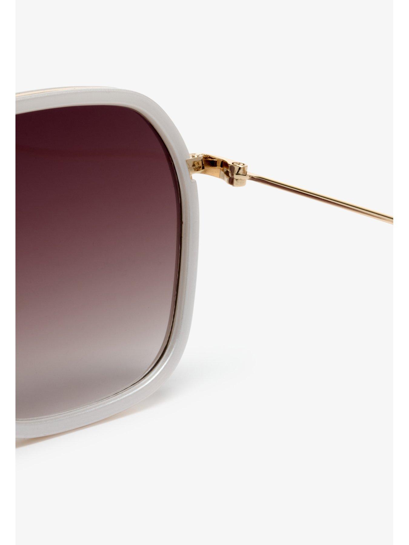 Image 5 of 5 of Superdry Framed Metal Square Sunglasses - White