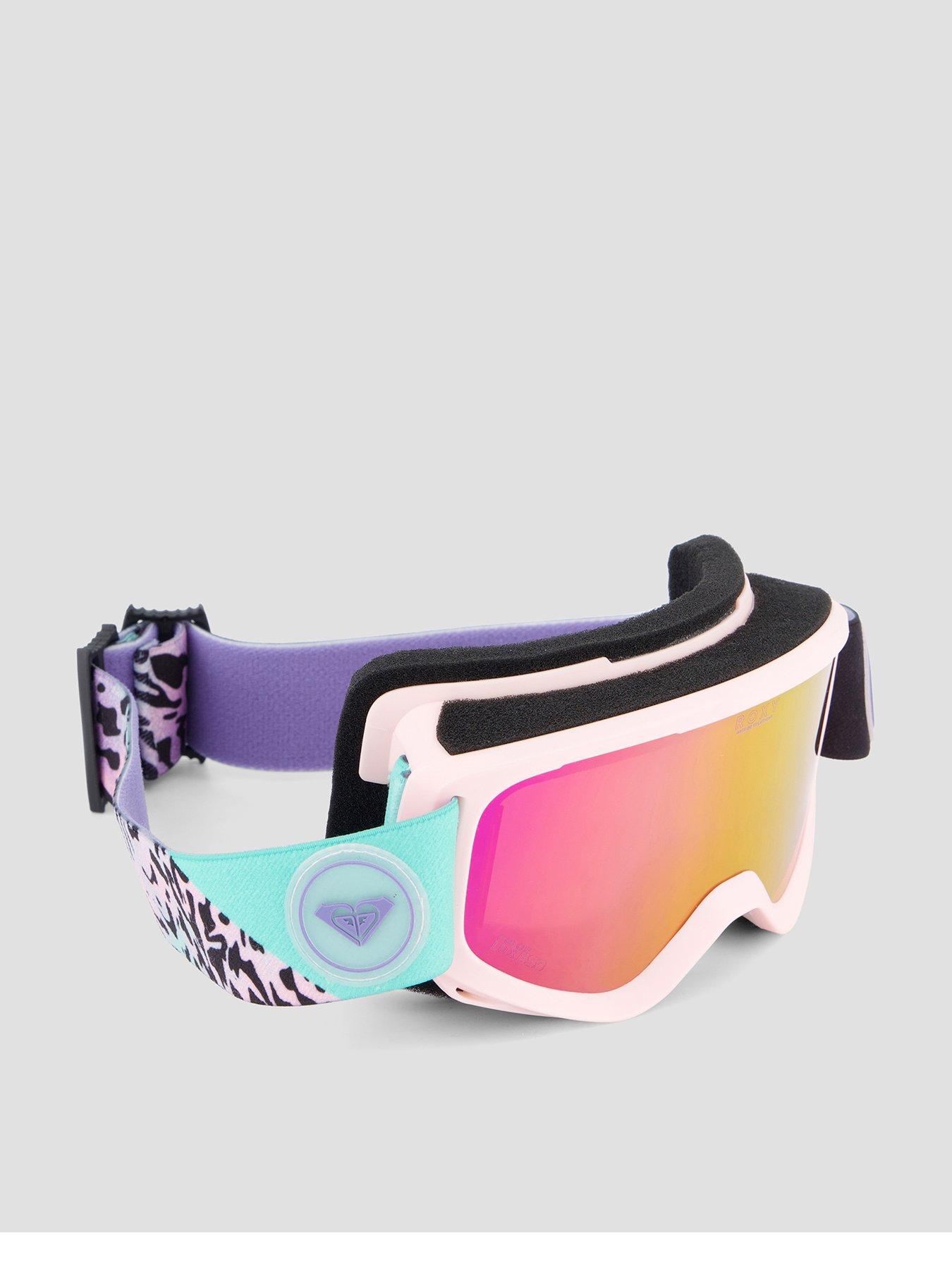 Image 1 of 4 of Roxy Girls Sweetpea Wide Lens Padded Ski Goggles - Pink