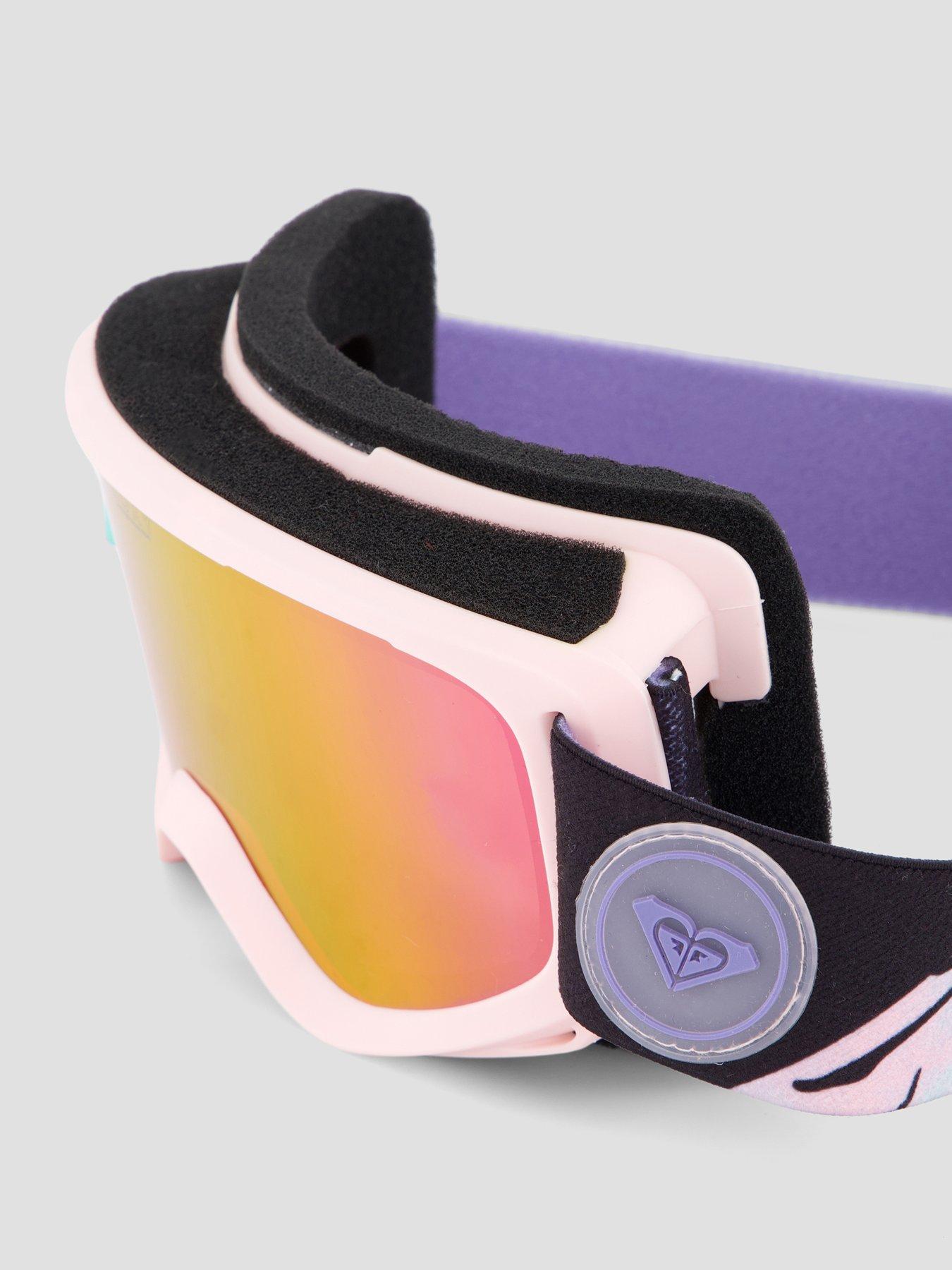 Image 3 of 4 of Roxy Girls Sweetpea Wide Lens Padded Ski Goggles - Pink