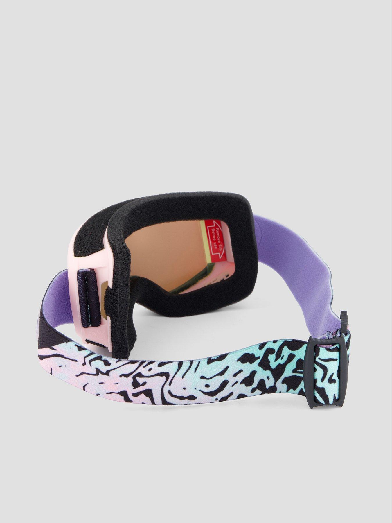 Image 4 of 4 of Roxy Girls Sweetpea Wide Lens Padded Ski Goggles - Pink