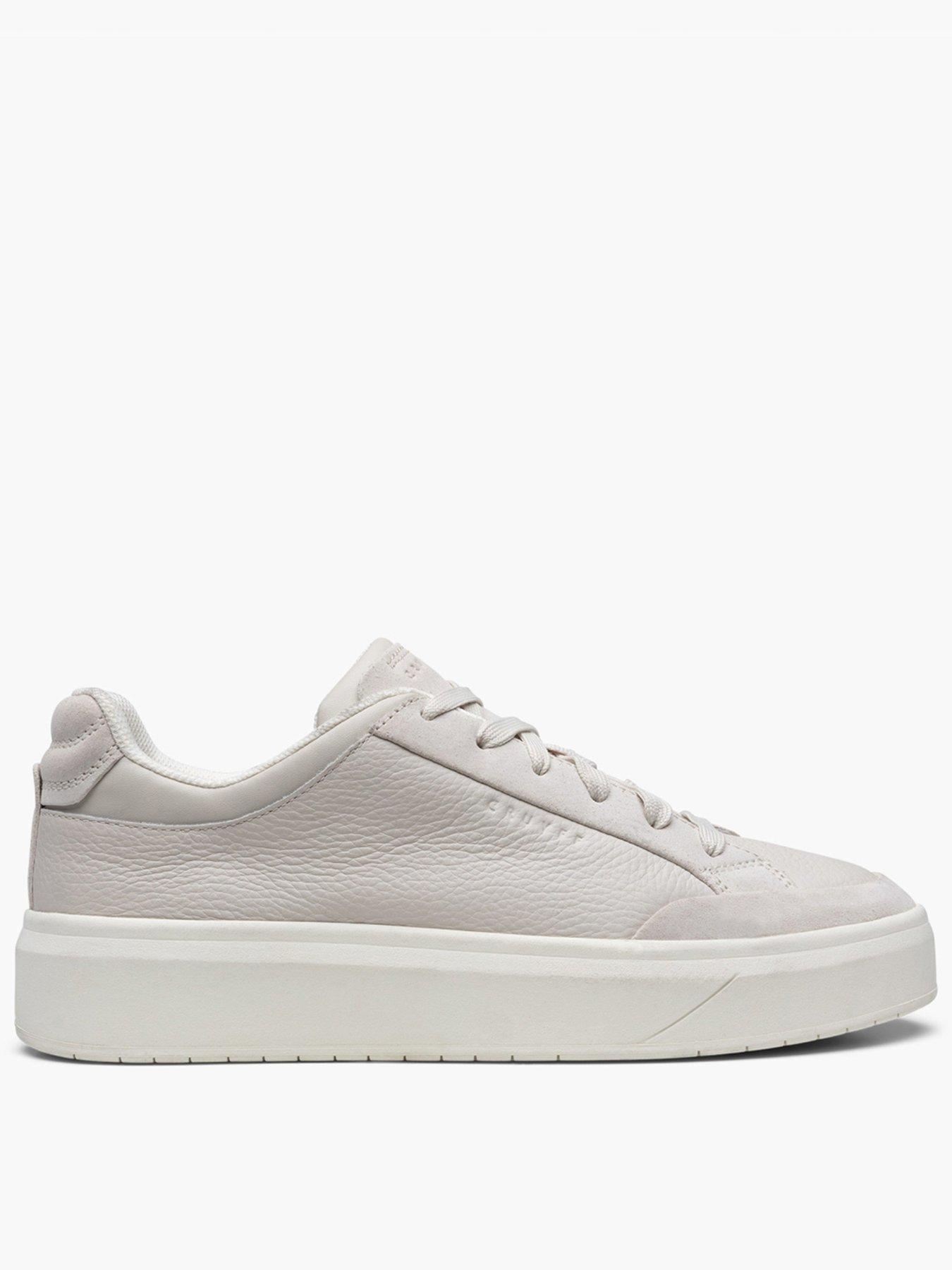 CRUYFF Derby Classic Trainers, Cream, Size 9, Men