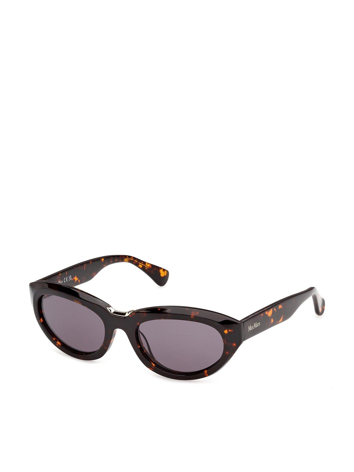 Image 1 of 6 of Max Mara Oval Sunglasses - Brown