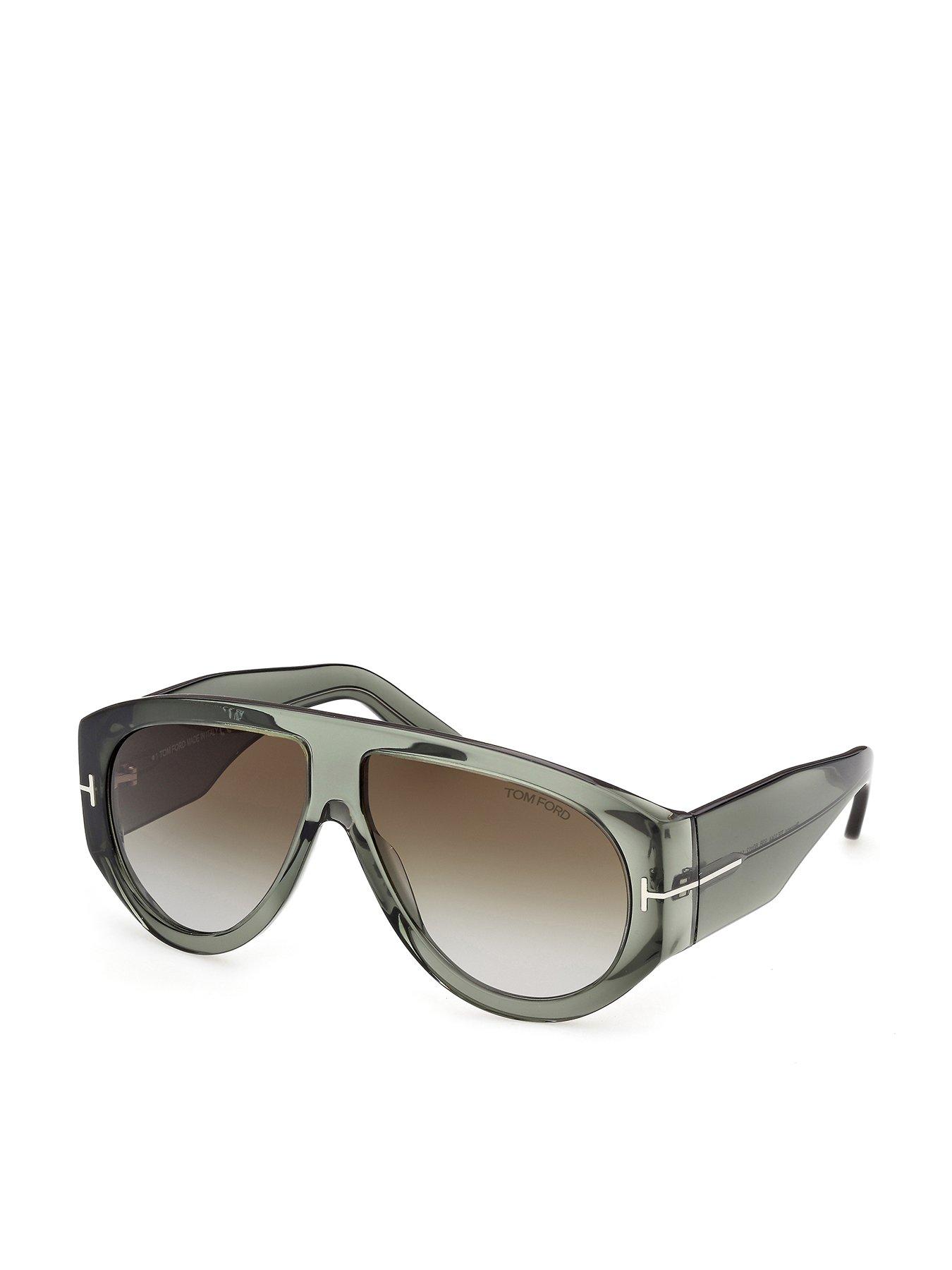 Tom Ford Bronson D Frame Acetate Sunglasses - Green