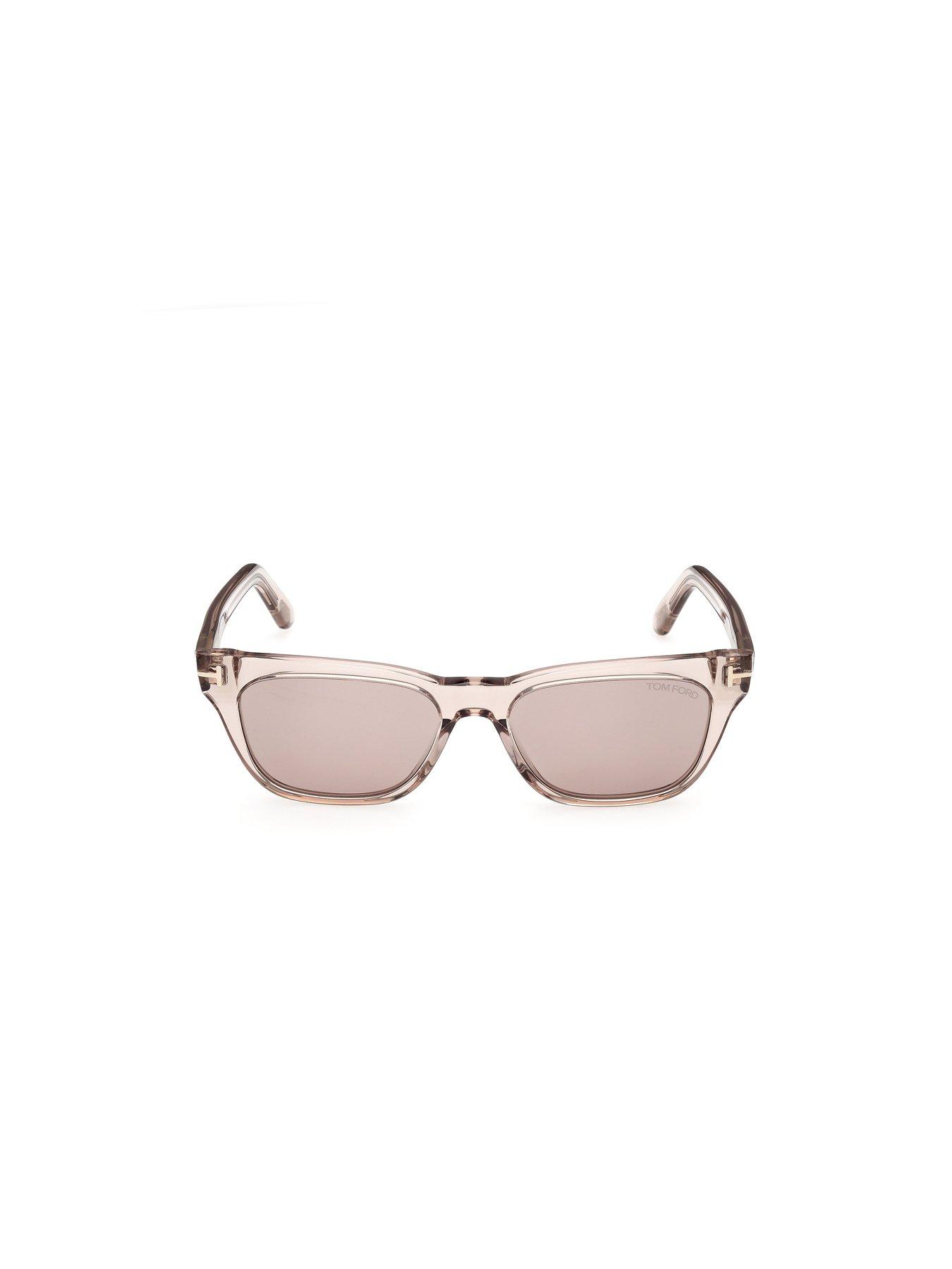 Image 3 of 6 of Tom Ford Penn Acetate Rectangular Sunglasses- Shiny Light Brown