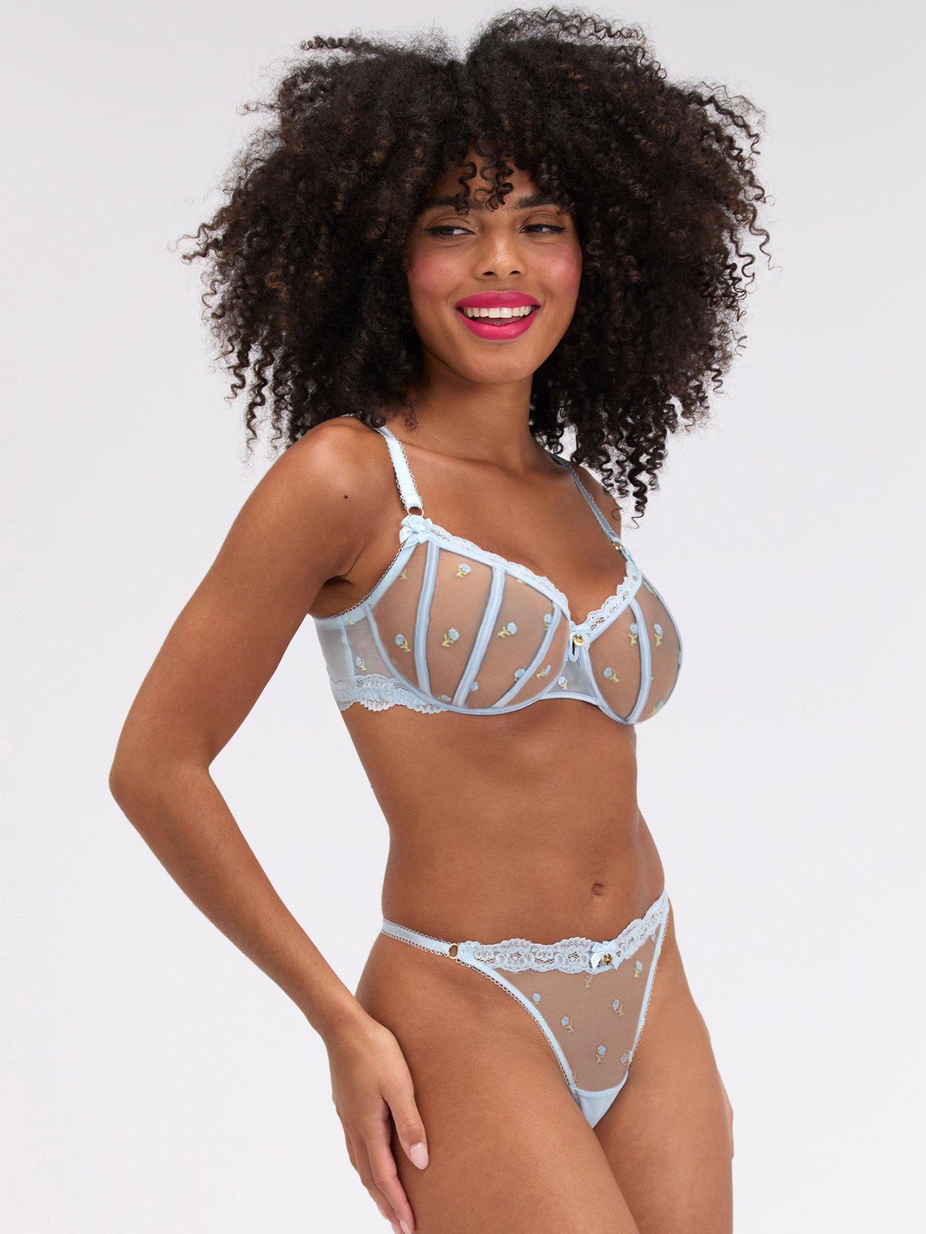 Image 3 of 4 of Boux Avenue Elilah Thong - Light Blue