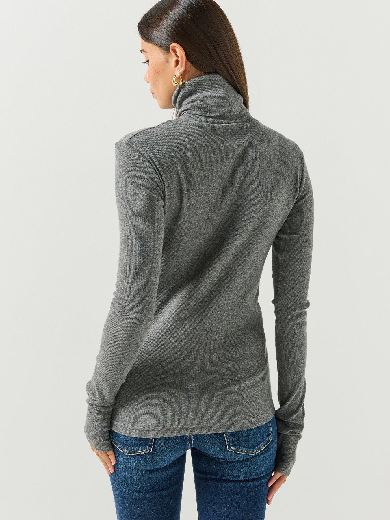 Image 2 of 5 of Replay Long Sleeve Roll Neck Top
