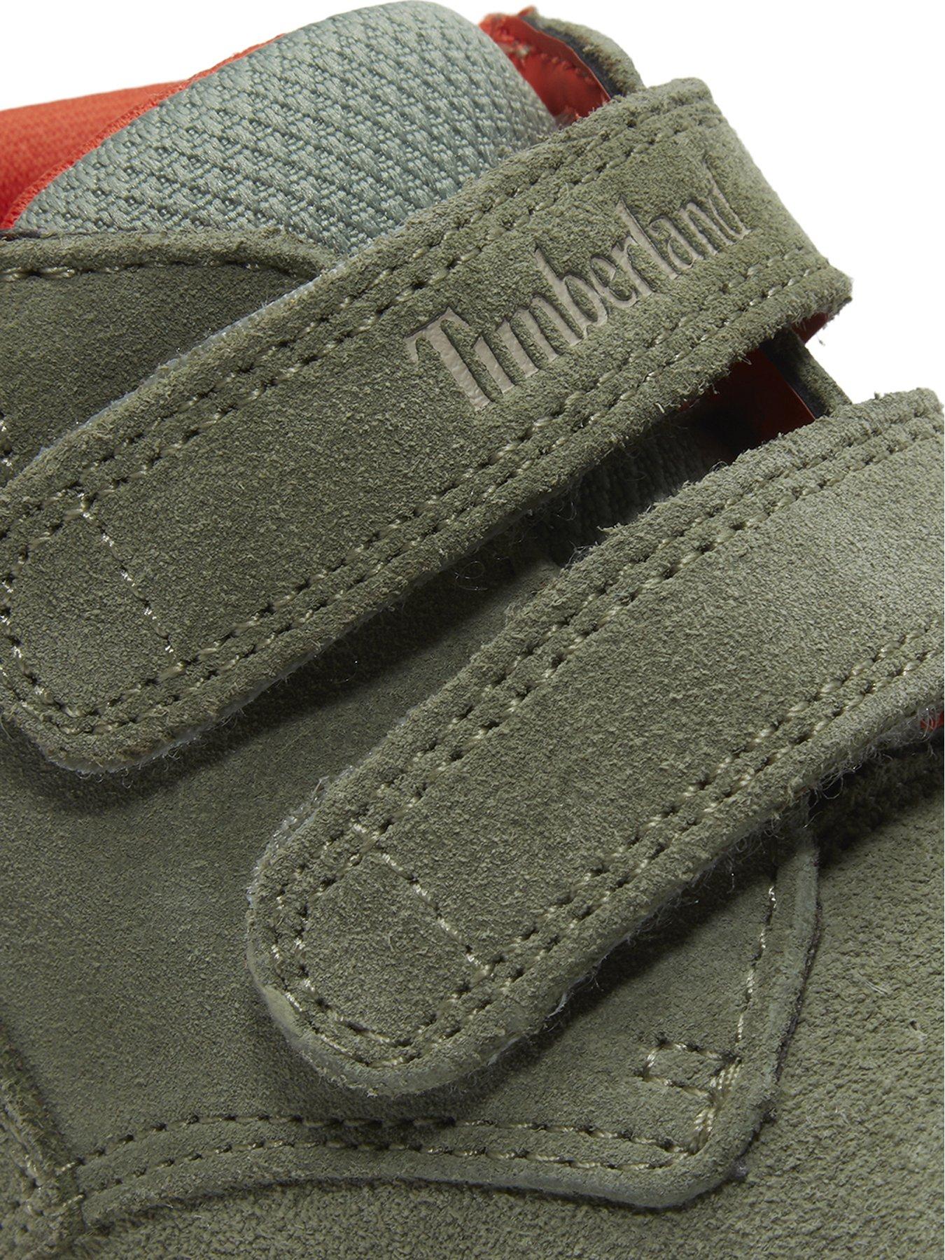 Image 7 of 7 of Timberland TODDLE TRACKS MID HOOK &amp; LOOP BOOT LIGHT GREEN SUEDE