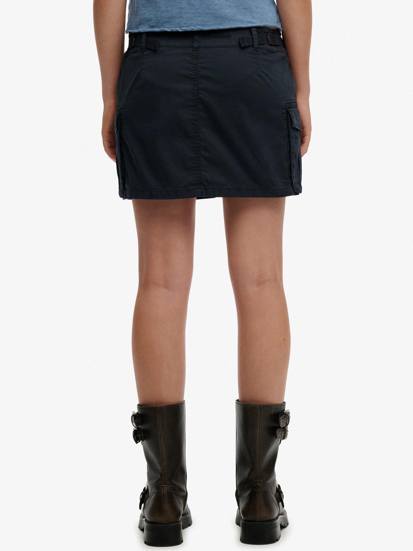 Image 2 of 7 of Superdry Cargo Mini Skirt - Navy
