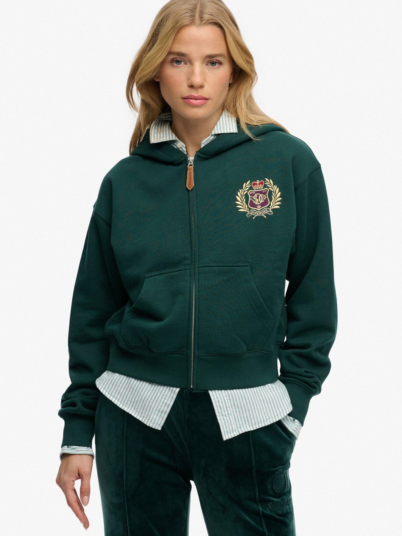 Superdry Country Club Zip Hoodie - Green