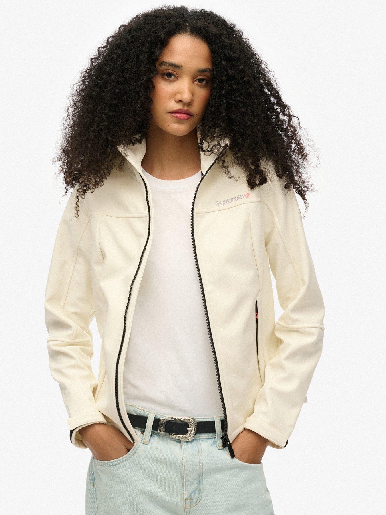 Image 1 of 5 of Superdry Hooded Classic Trekker Jacket - White