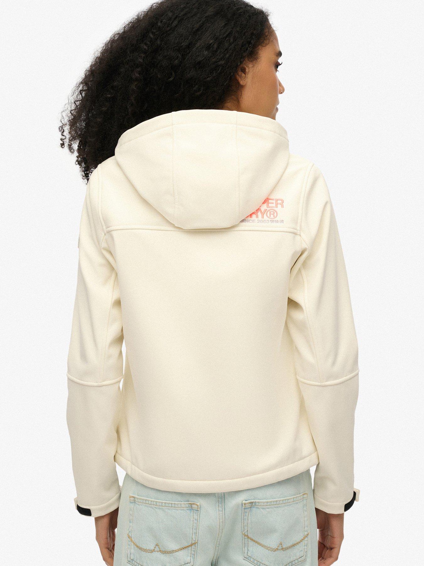 Image 2 of 5 of Superdry Hooded Classic Trekker Jacket - White
