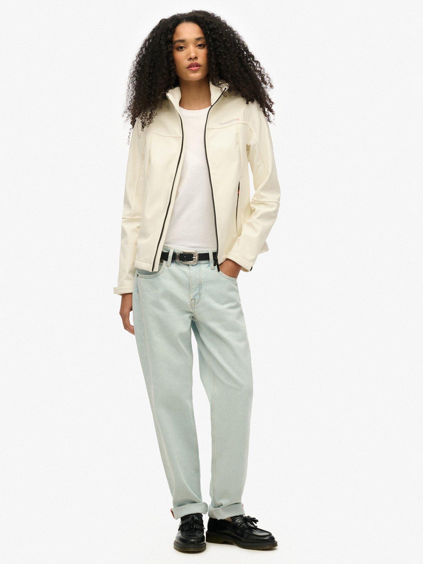 Image 3 of 5 of Superdry Hooded Classic Trekker Jacket - White