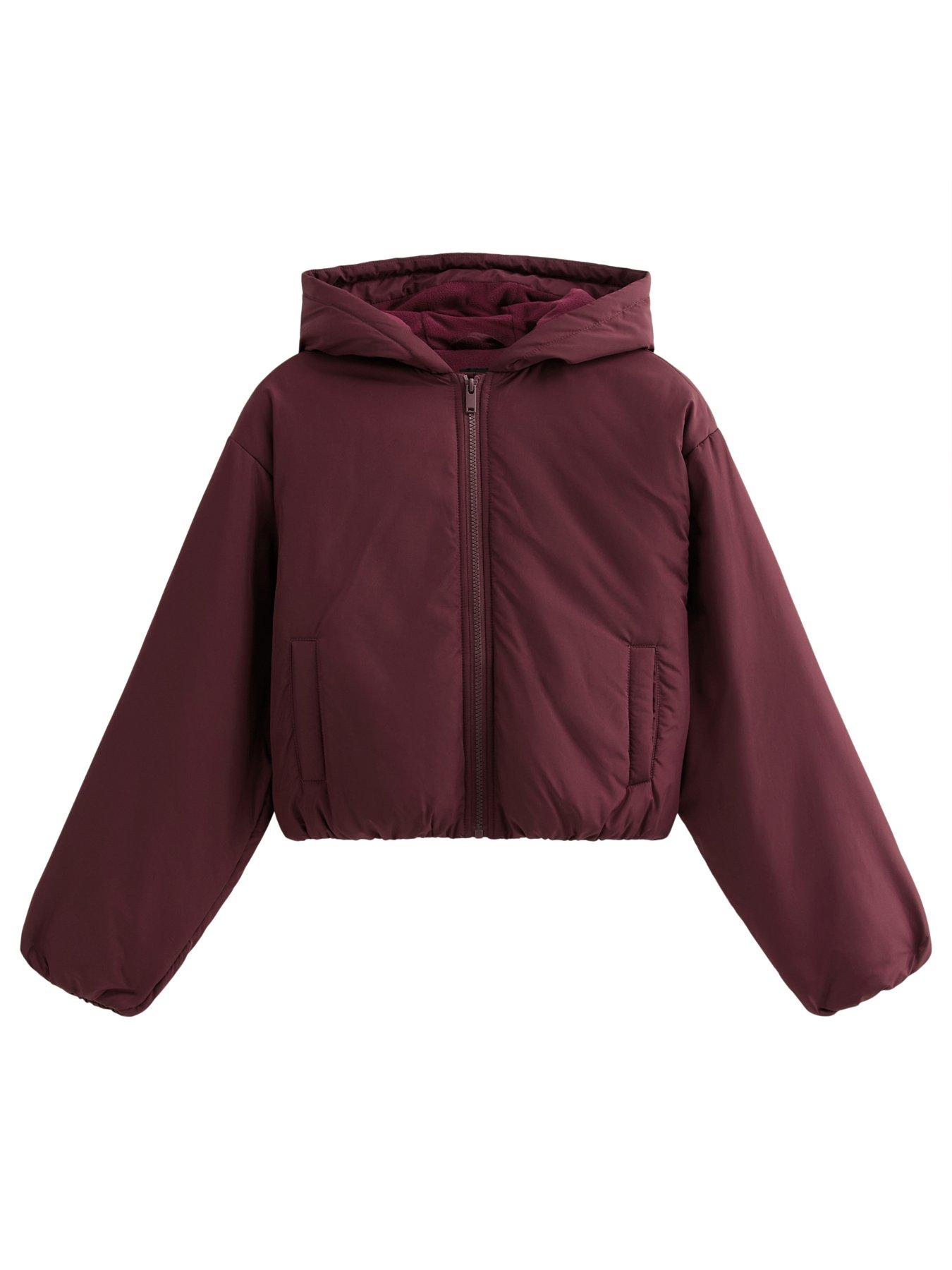 Image 6 of 6 of New Look 915 Burgundy Short Padded Bomber