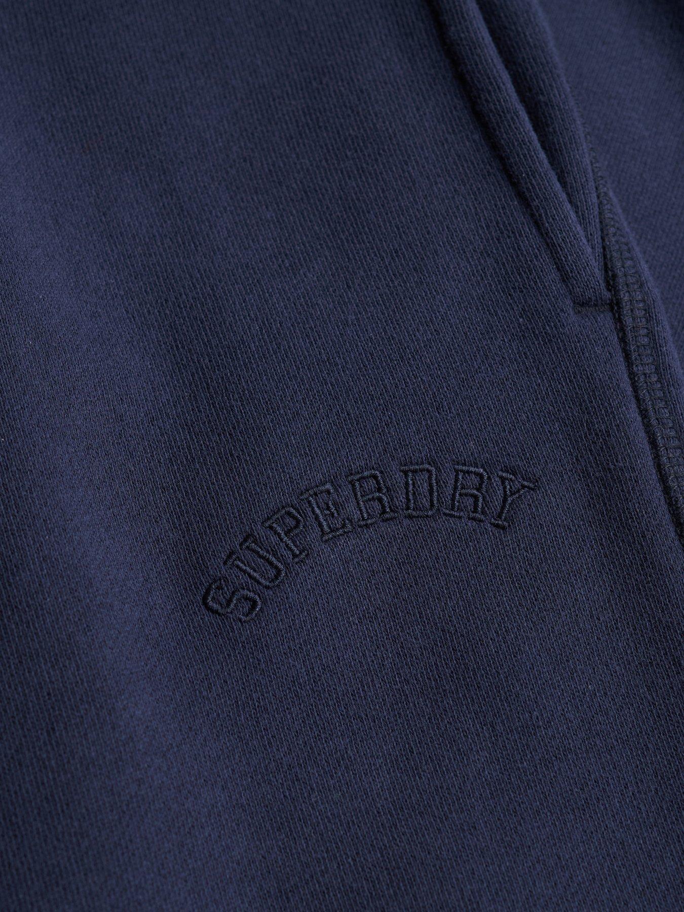 Image 6 of 6 of Superdry Essential Logo Wide Leg Joggers - Navy