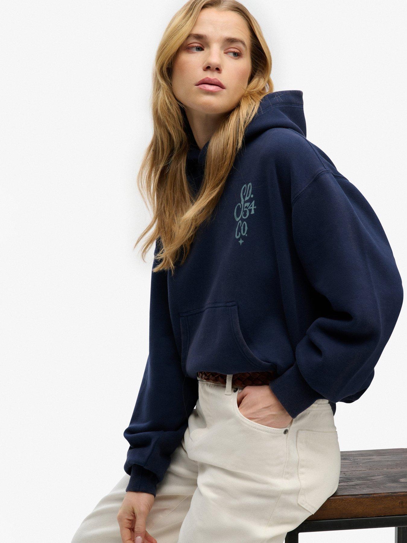 Image 5 of 5 of Superdry Heritage Hamptons Hoodie - Navy