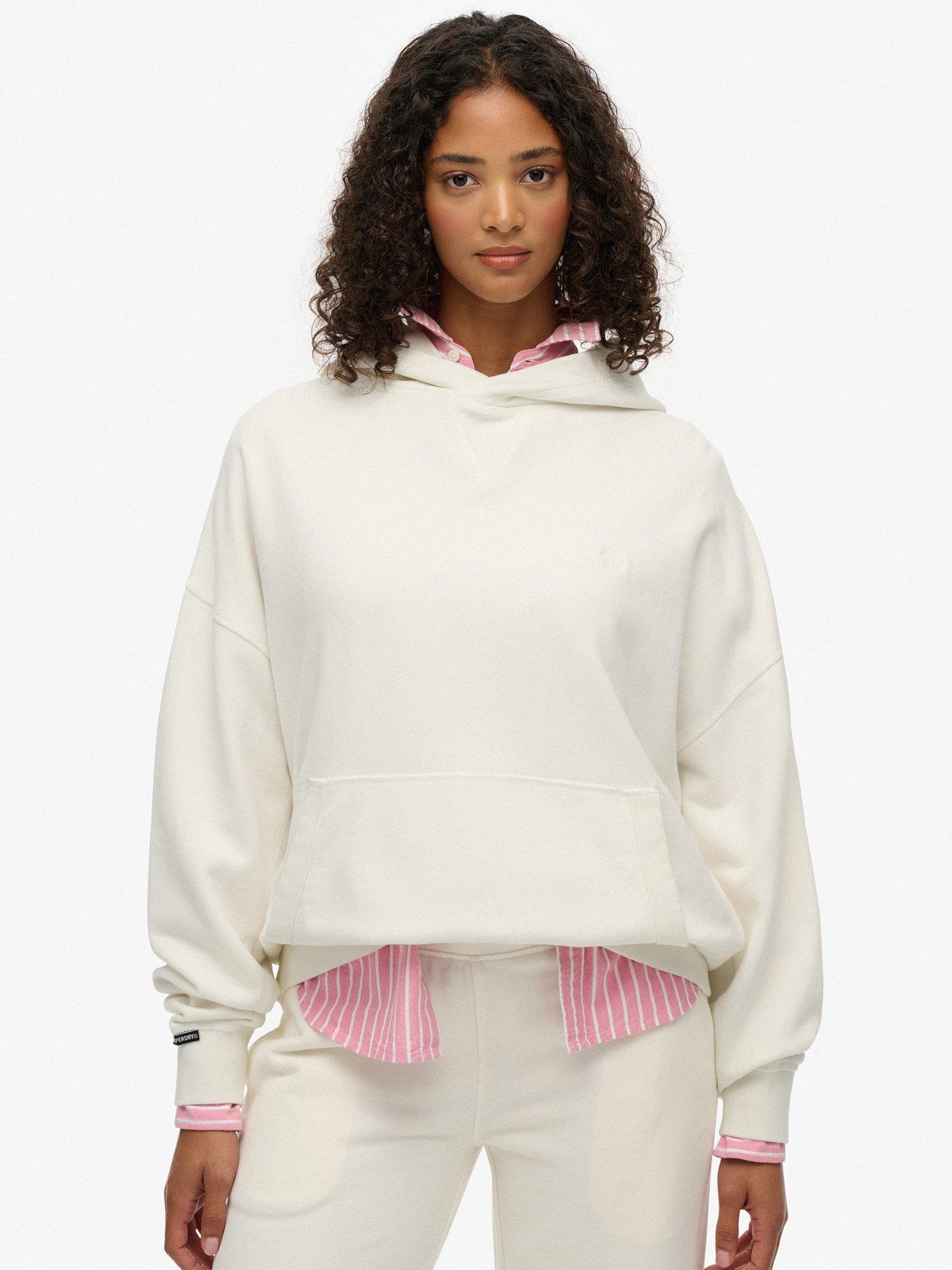 Image 1 of 6 of Superdry Studios Relaxed Hoodie - Off White
