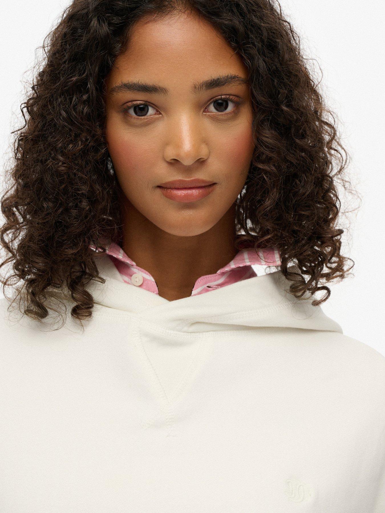 Image 4 of 6 of Superdry Studios Relaxed Hoodie - Off White