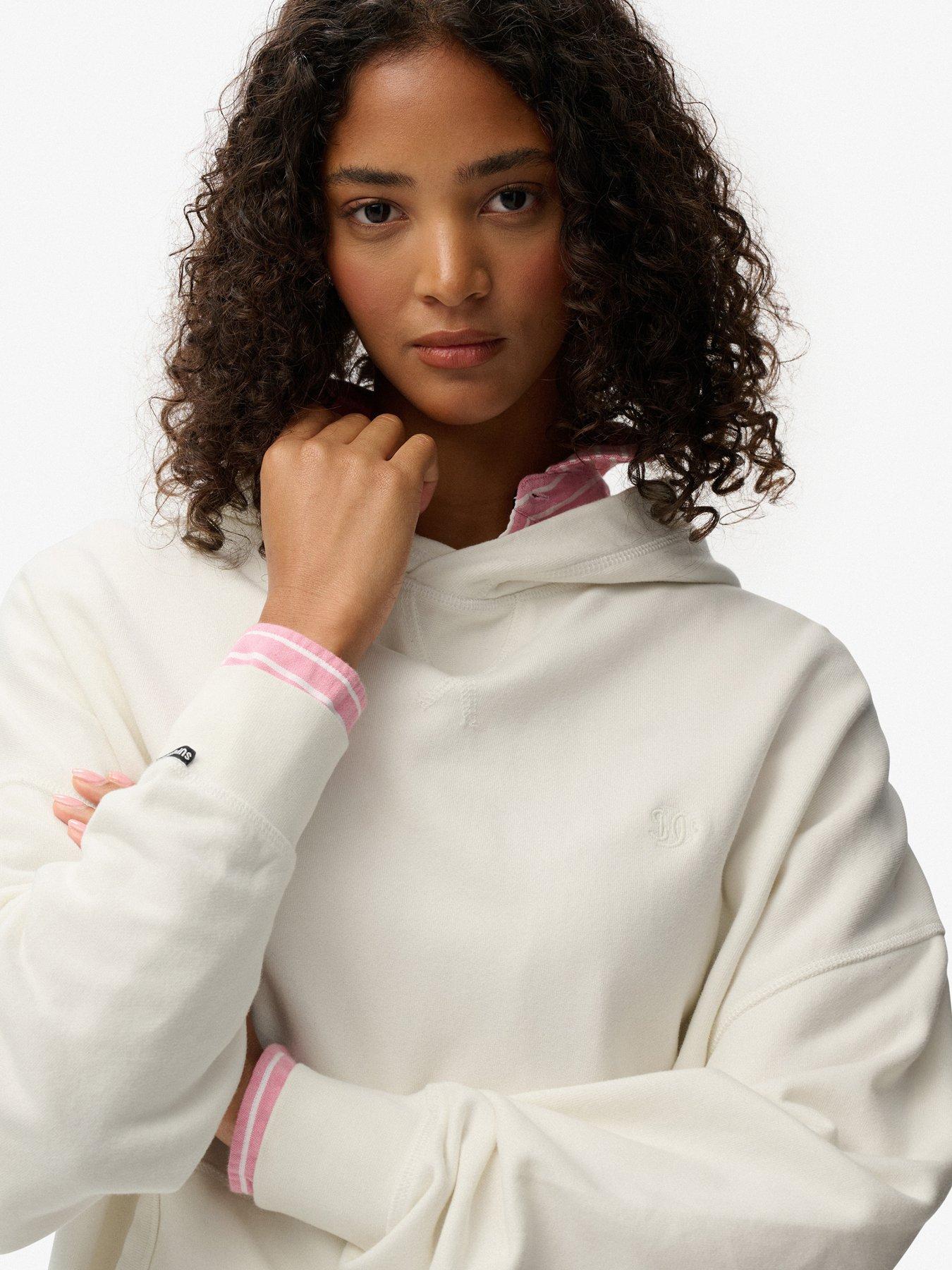 Image 5 of 6 of Superdry Studios Relaxed Hoodie - Off White