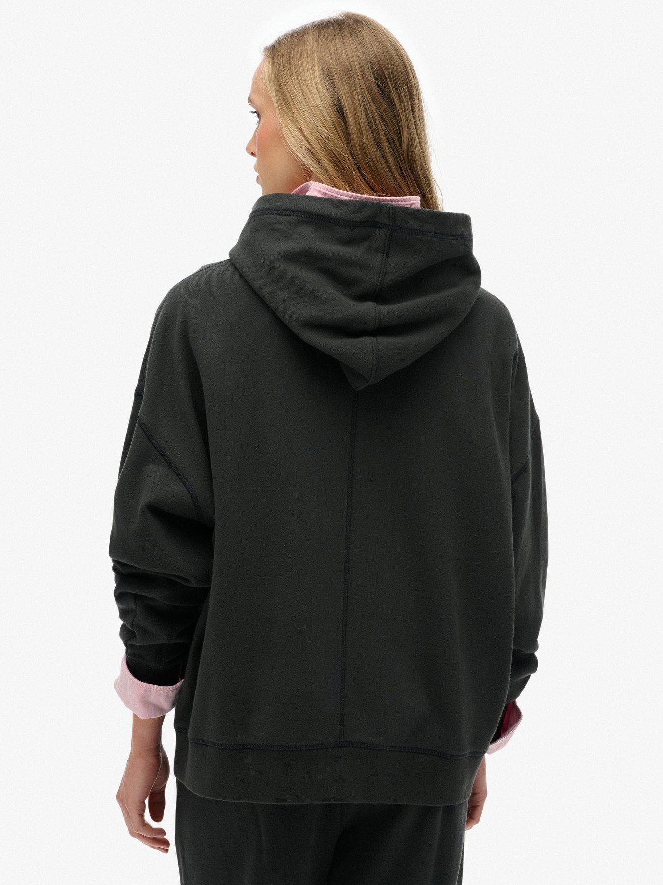 Image 2 of 6 of Superdry Studios Relaxed Hoodie - Black